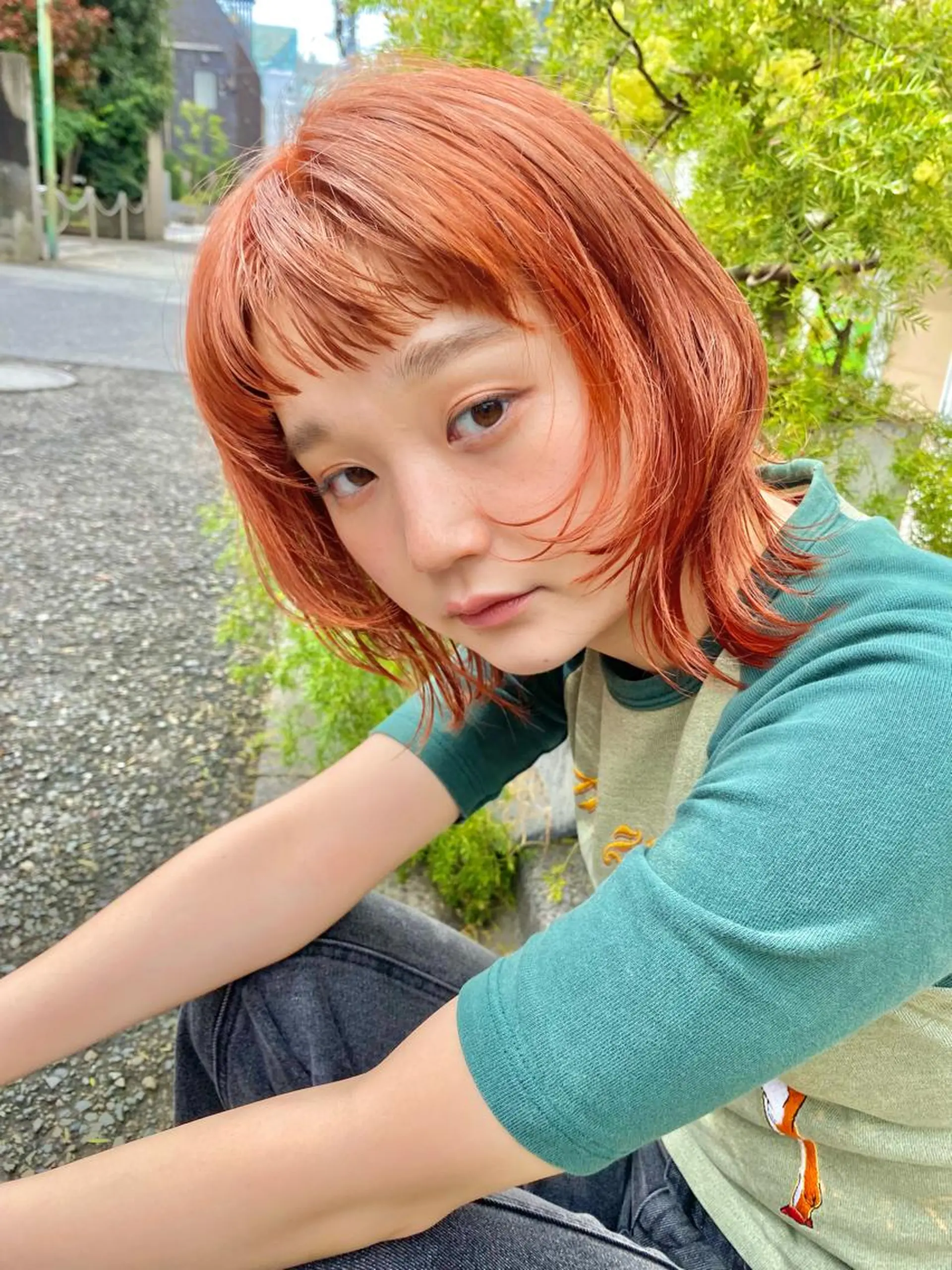 セミロング カラー ダブルカラー Elme   蔵前所属・顔周りカット/透明感 カラー/rioのヘアスタイル