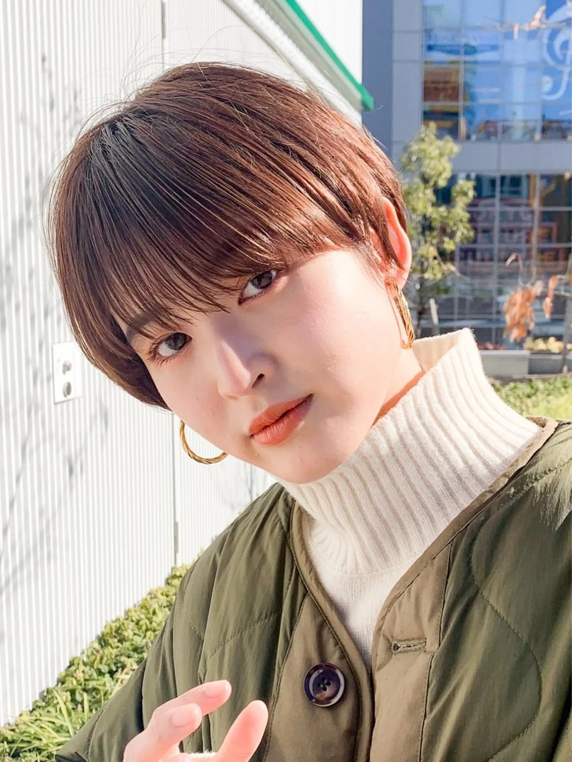 ショート カット ヘアカラー トリートメント ショートヘア くすみカラー、大場猛のヘアスタイル