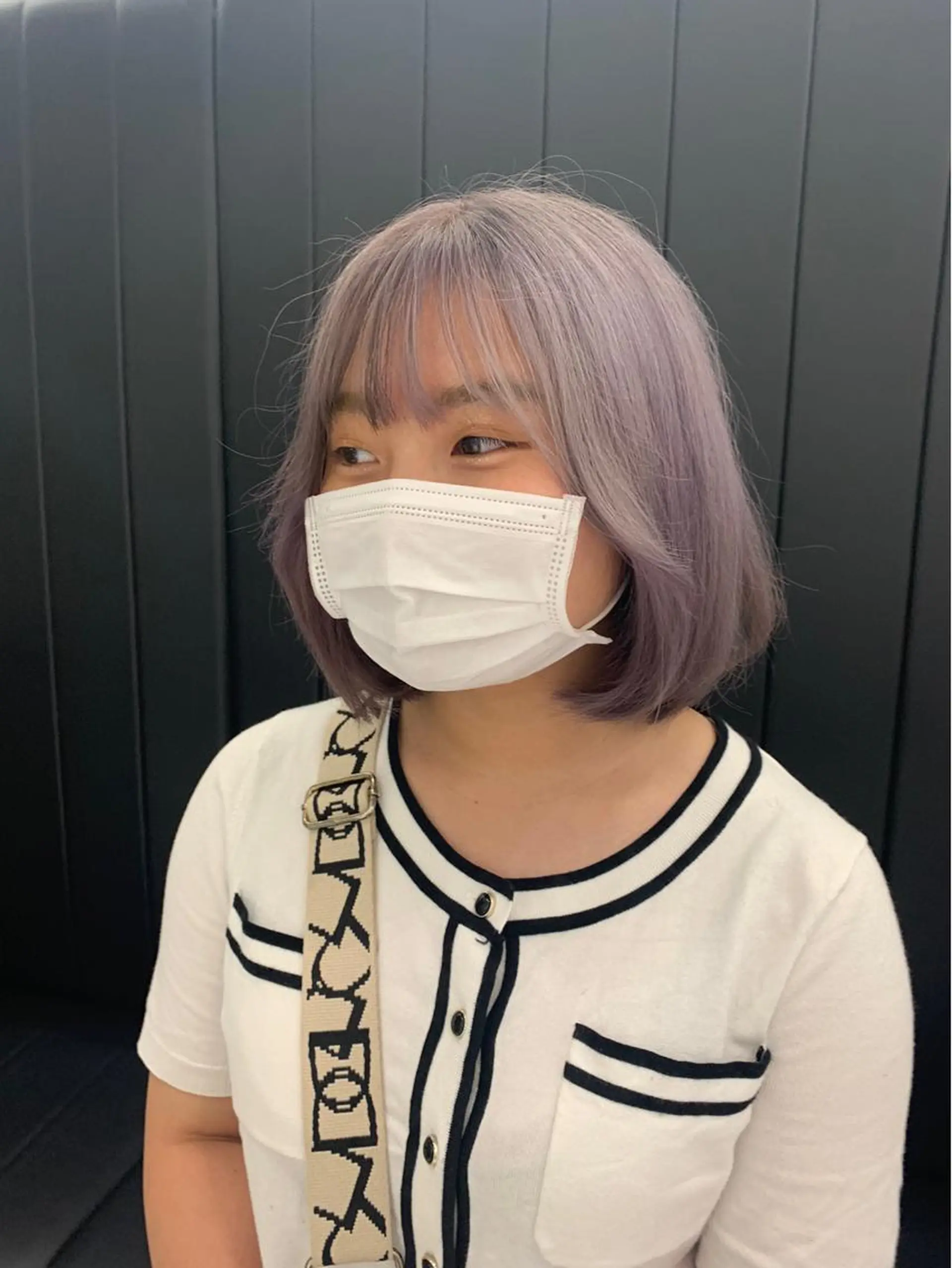 ショート カラー パープルカラー メンズ/メンズパーマ 服部太地のヘアスタイル