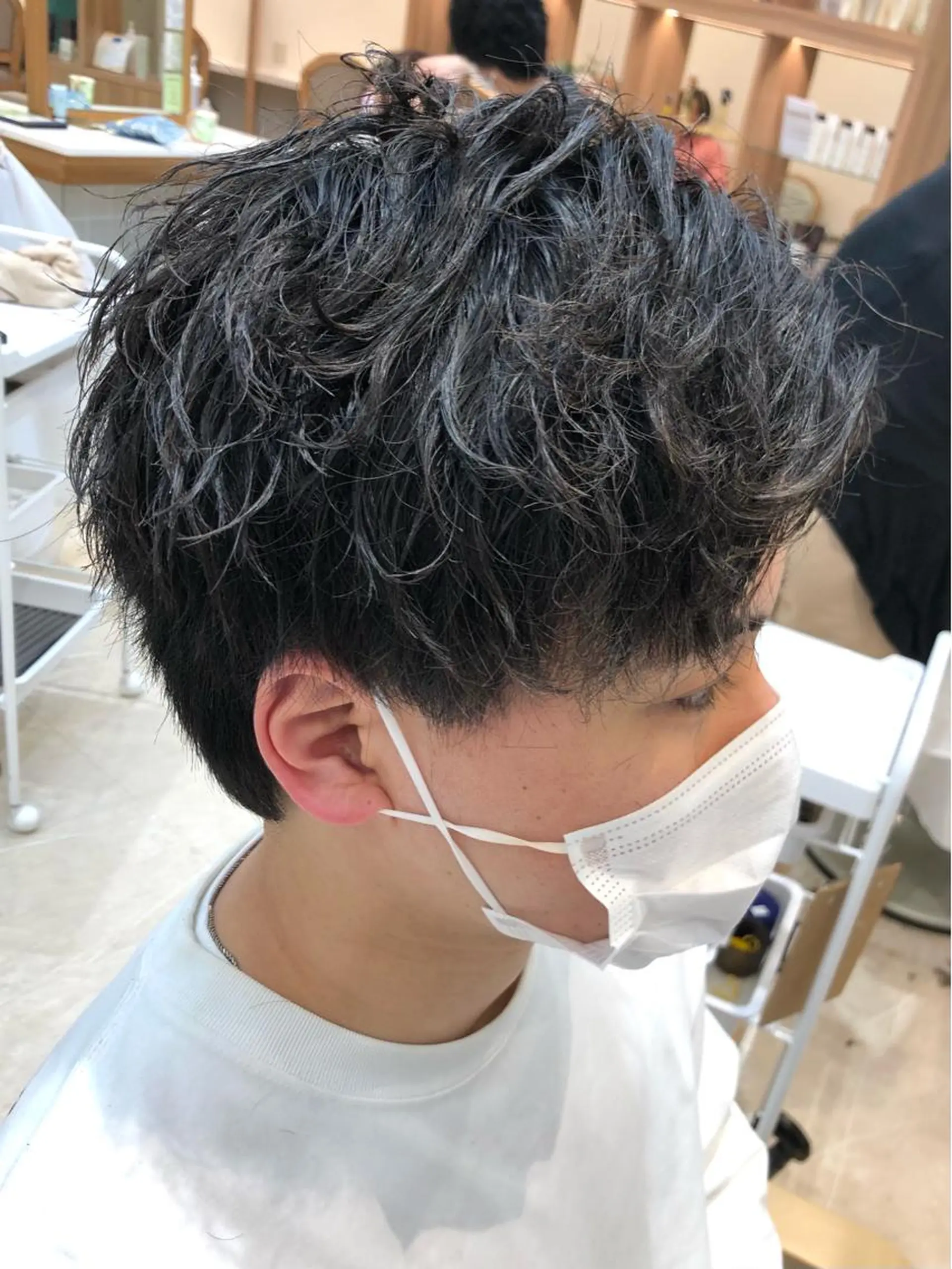 ショート パーマ メンズ 小林 優太　メンズパーマ✨のヘアスタイル