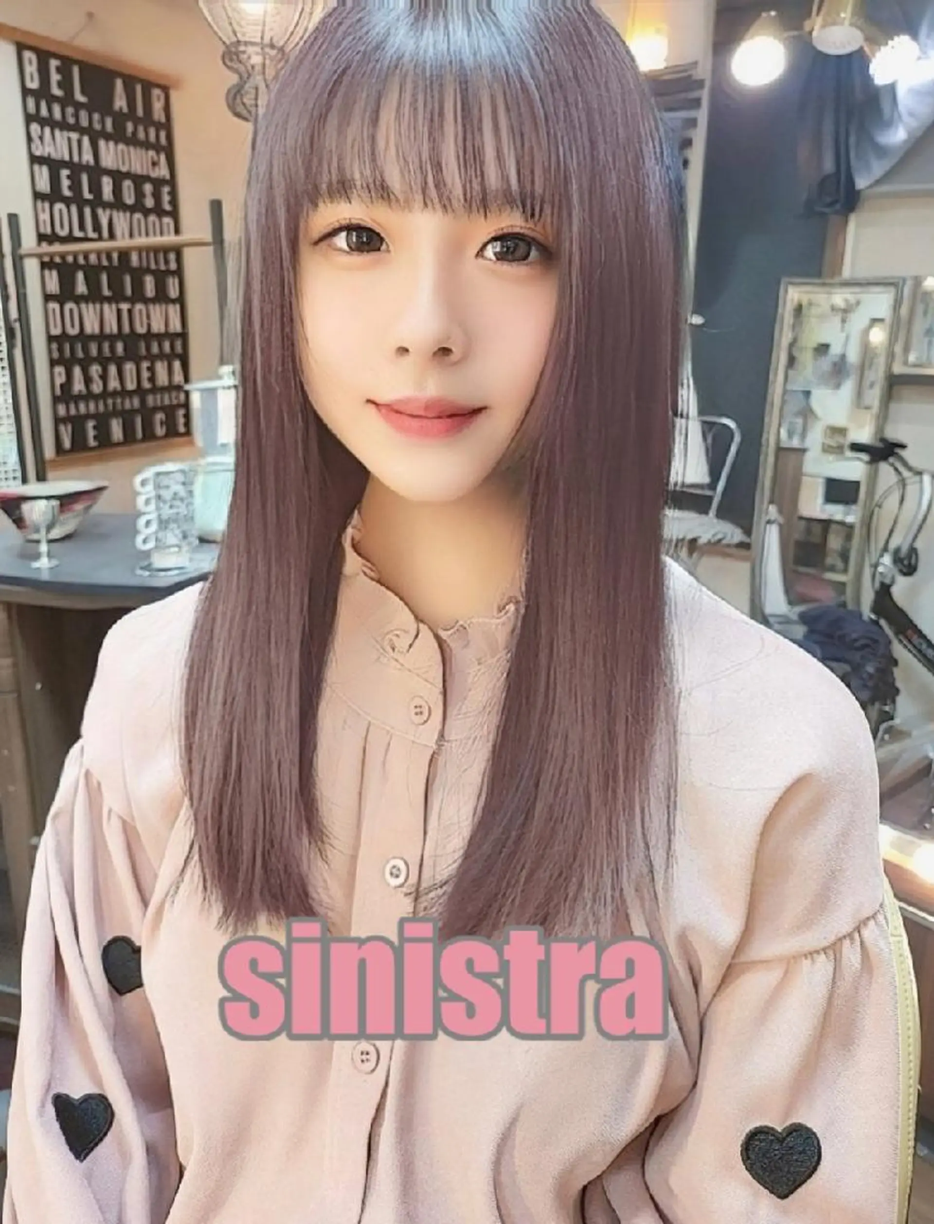 セミロング カラー アッシュ ベージュカラー ブリーチ ブラウンカラー インナーカラー カット ヘアカラー トリートメント sinistra シニストラ　足利山下店所属・再来率94％原宿足利 表参道★シニストラのヘアスタイル