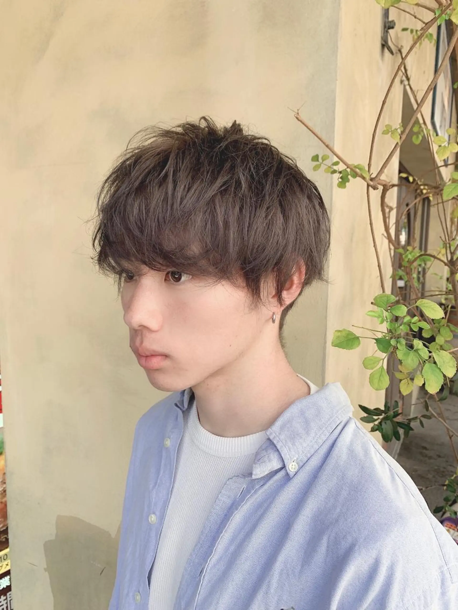 カラー グレージュ ミルクティーグレージュ メンズ指名no'1 佐藤　亘のヘアスタイル