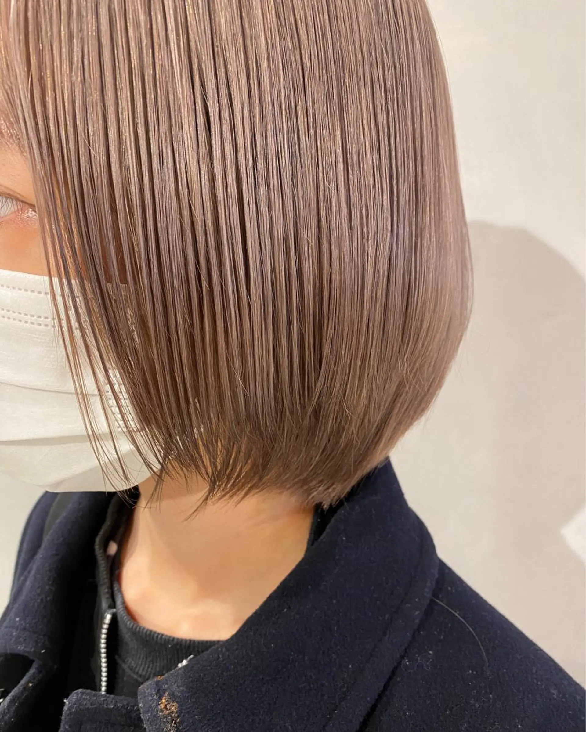 ショート カラー ベージュカラー ヘアカラー ピンク/ベージュ /似合わせ/田島百華のヘアスタイル