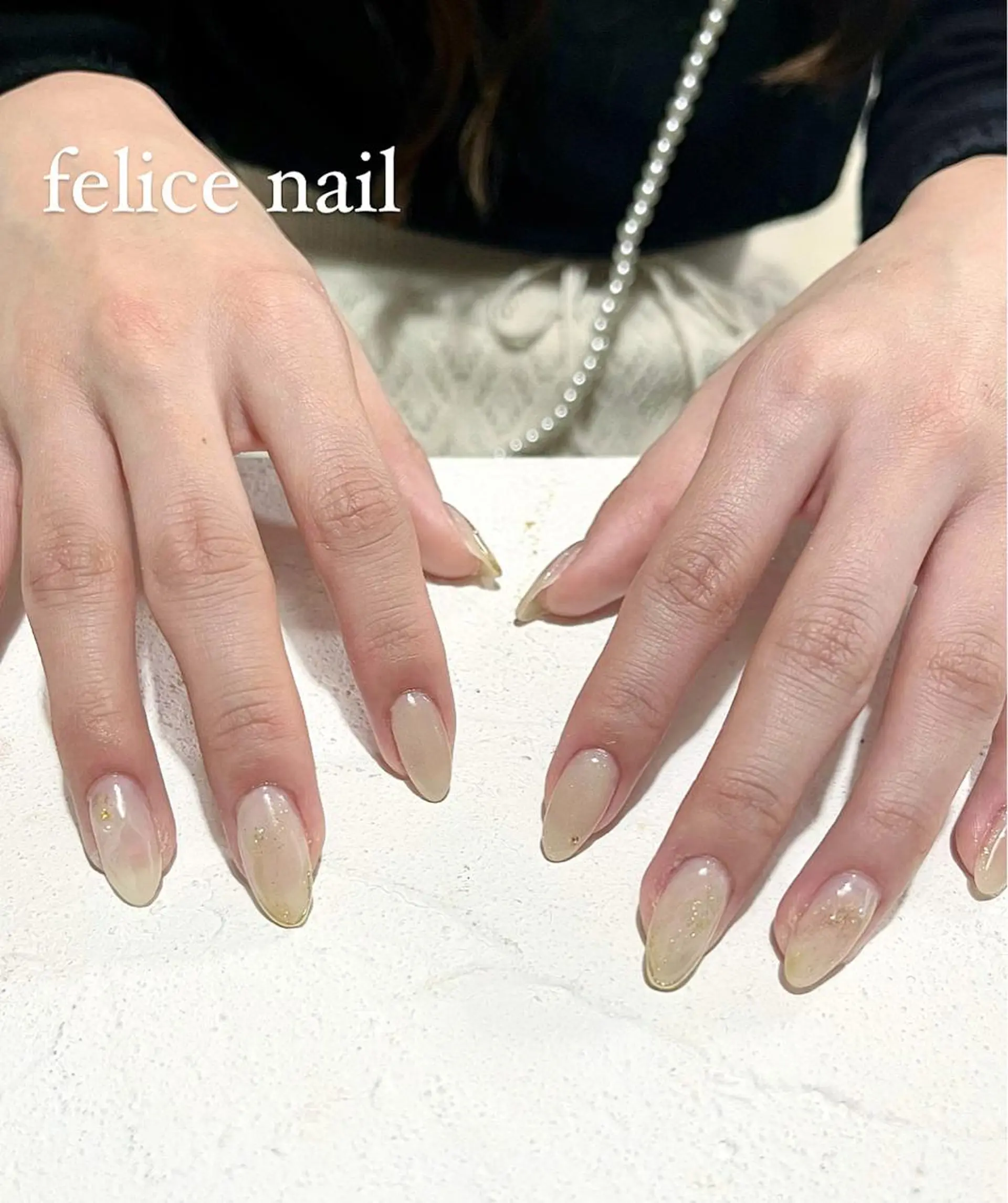 ネイル ジェルネイル ニュアンスネイル オフィスネイル パラジェル 春ネイル felice nailのネイルデザイン
