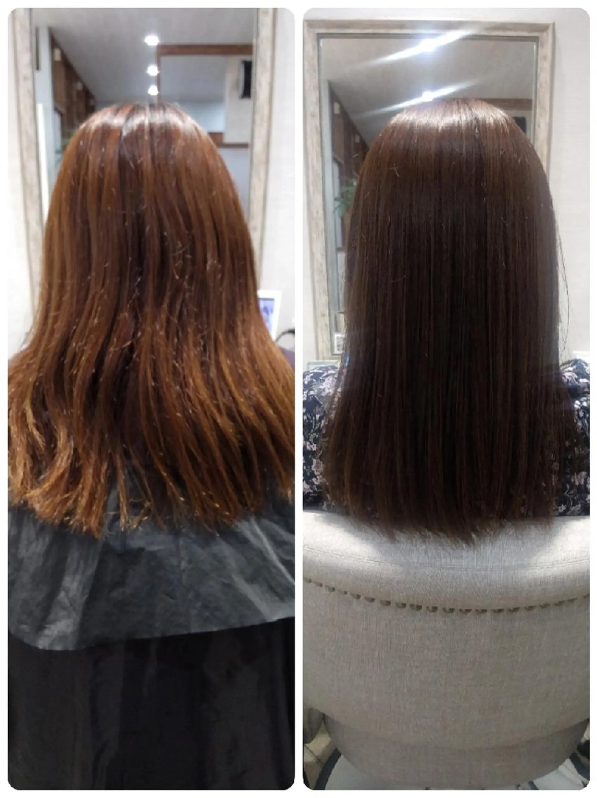 セミロング カラー アッシュ バイオレットカラー 髪質改善 トリートメント kijima ricoのヘアスタイル