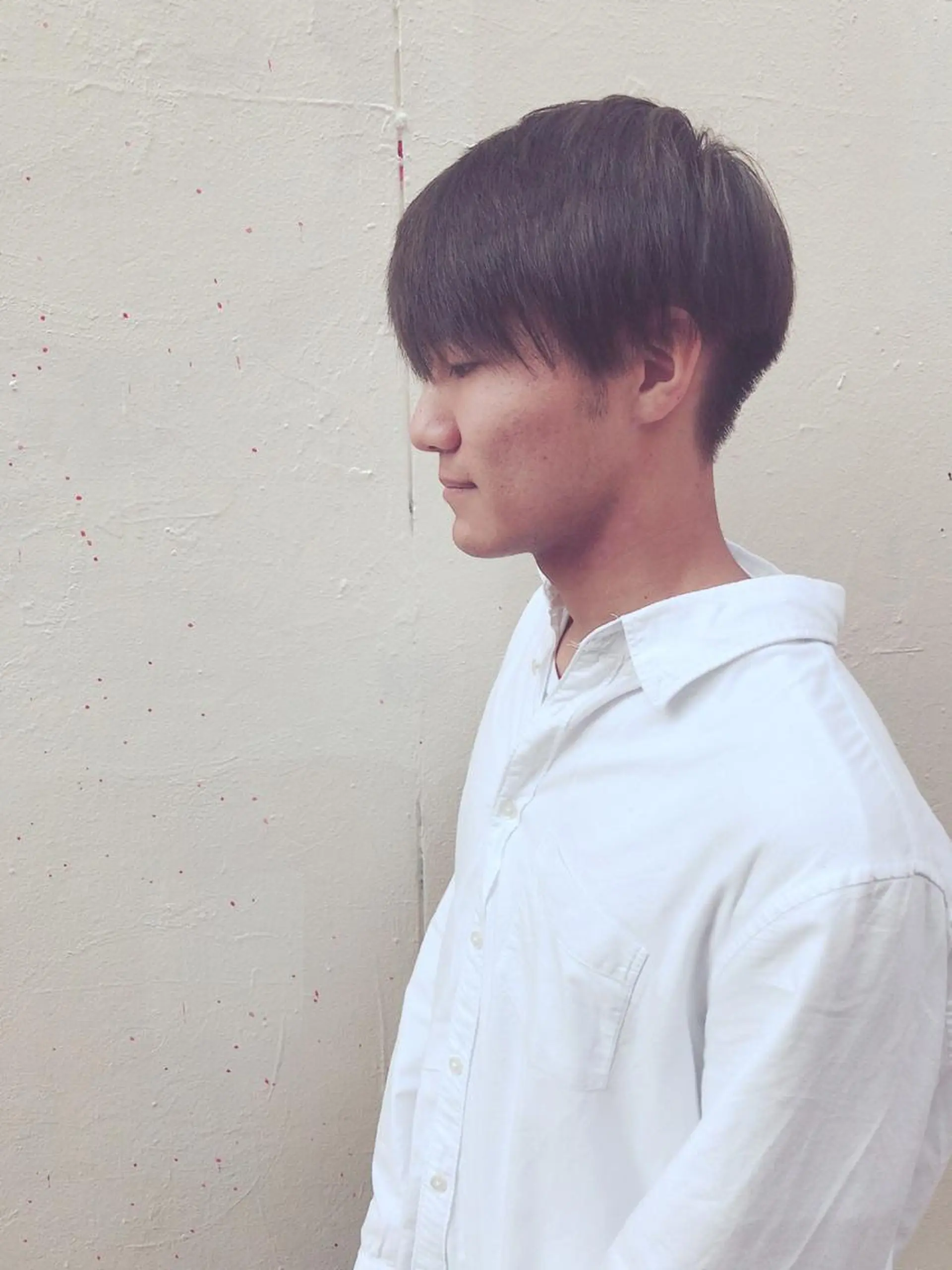 ショート カラー パーマ メンズ カット ヘアカラー ちこ .のヘアスタイル