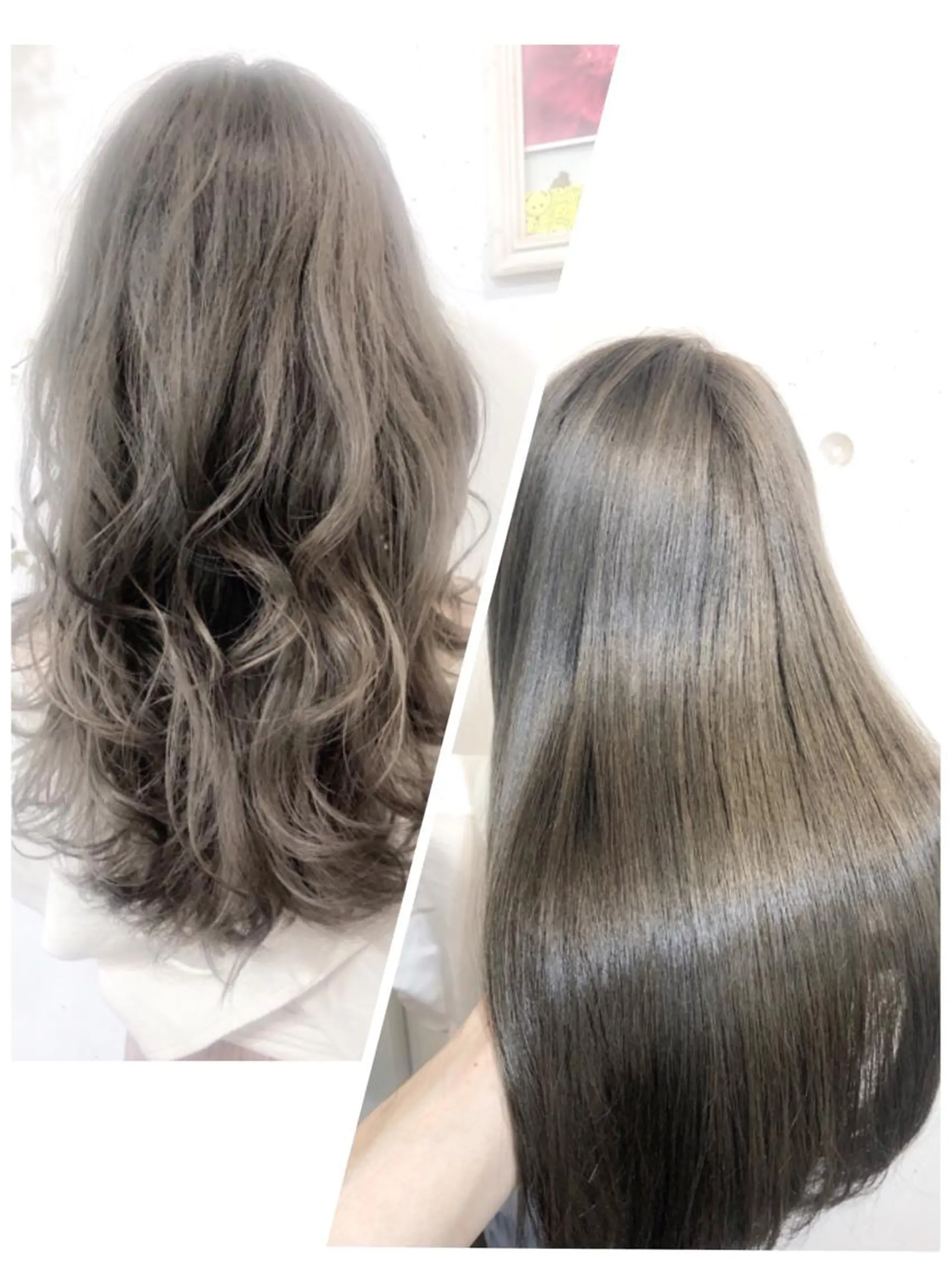 カラー アディクシーカラー グレージュ カット ヘアカラー トリートメント ヘッドスパ グレージュ/髪質改善 Yamato.hのヘアスタイル