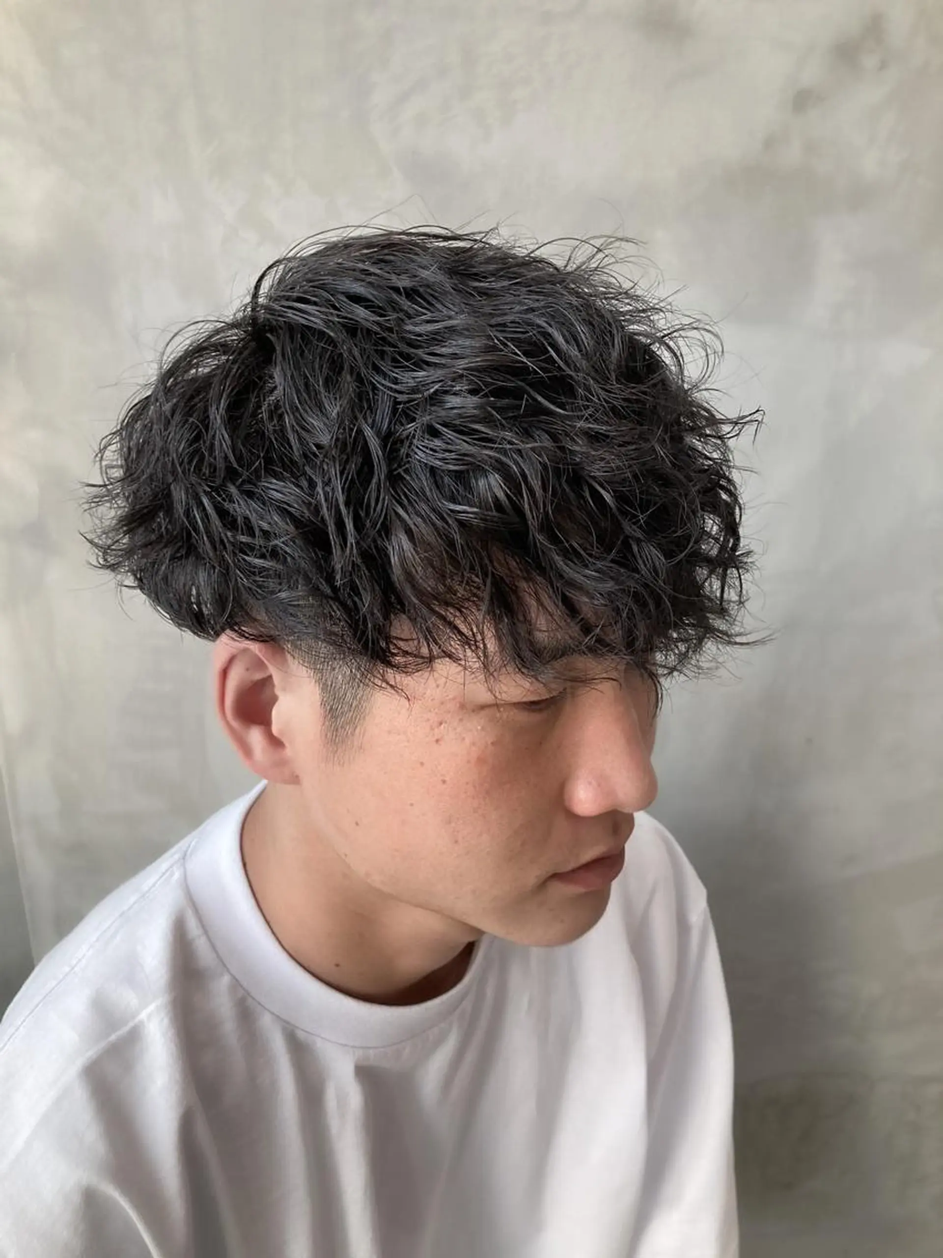 ショート パーマ メンズ 波巻きスパイラルパー マ/シャドウパーマ駿のヘアスタイル