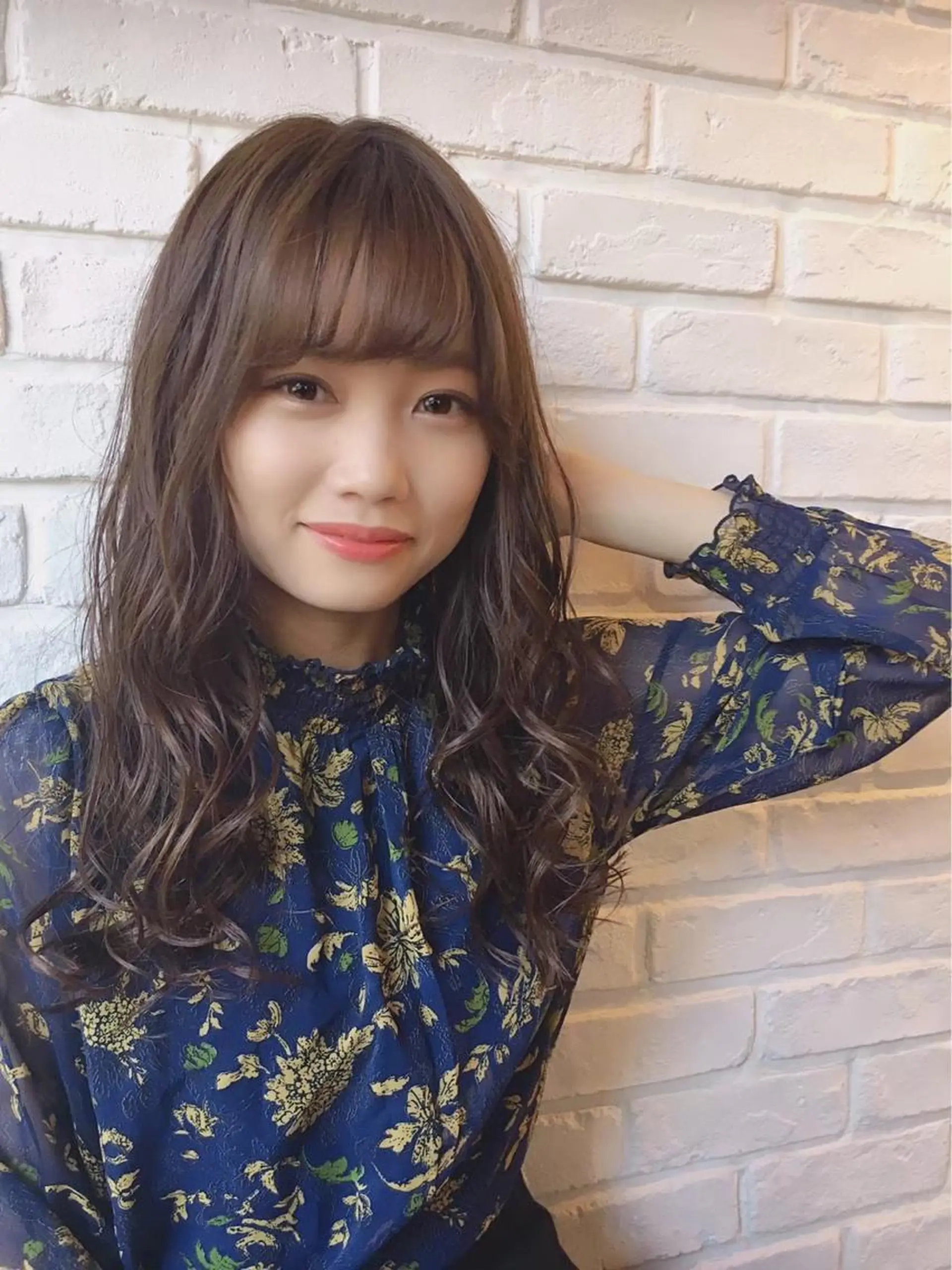 セミロング カラー 豊中/メンズ特化 岡田 龍之介のヘアスタイル