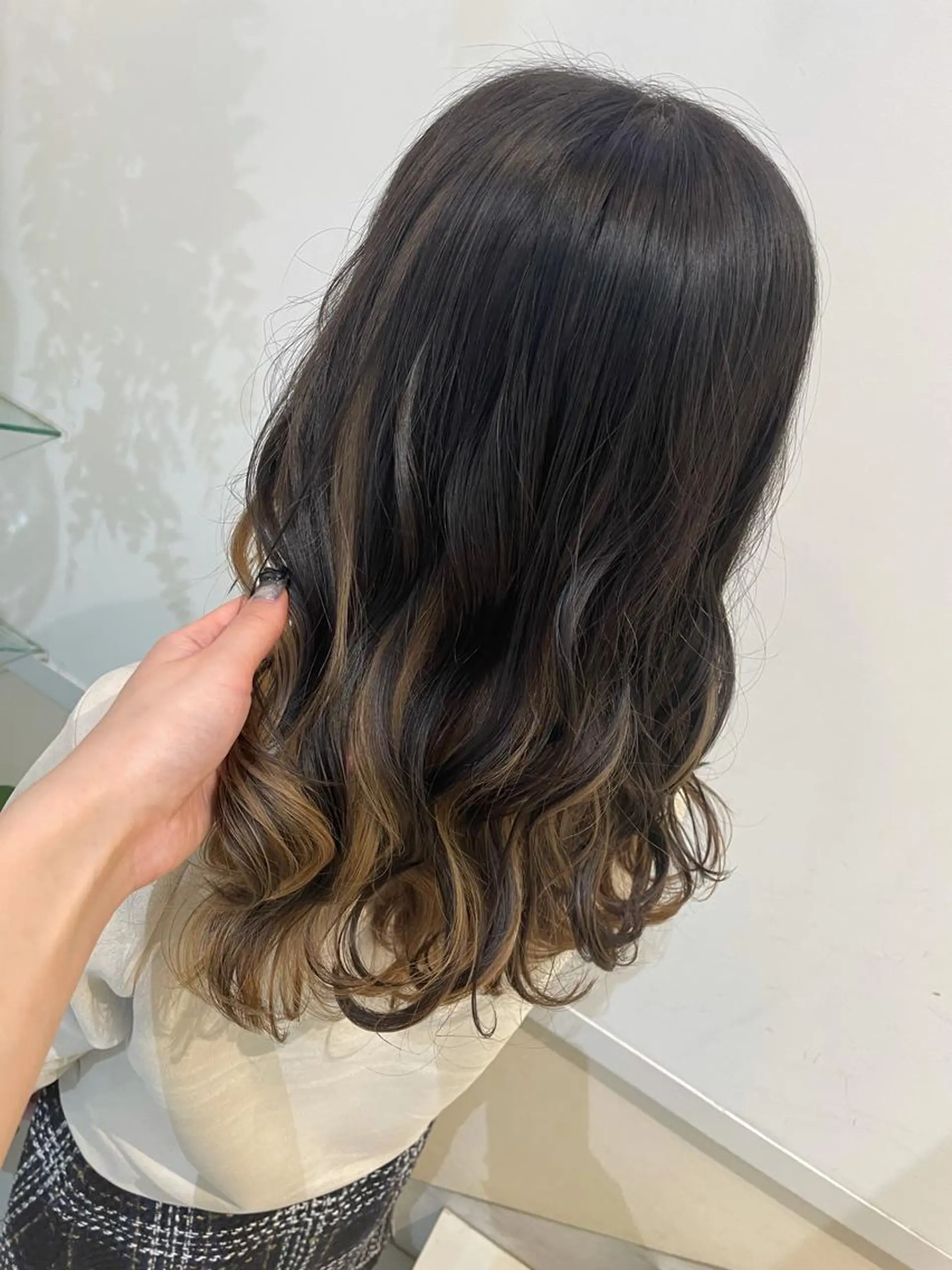 セミロング カラー 極艶透明感カラー🐰 髪質改善/出雲つぐみのヘアスタイル