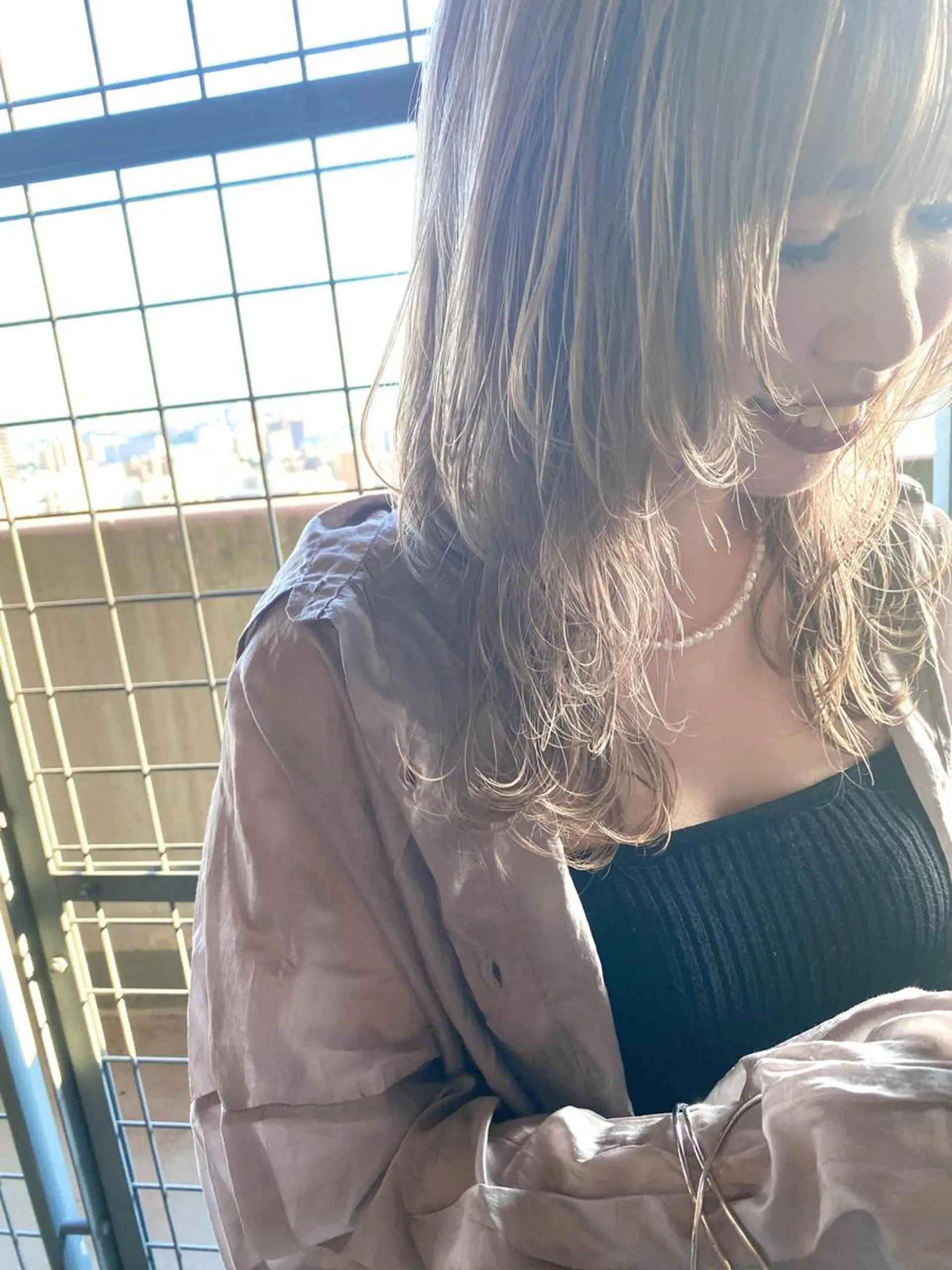 ミディアム ウルフカット 武内 凌レイヤーカット🐺のヘアスタイル