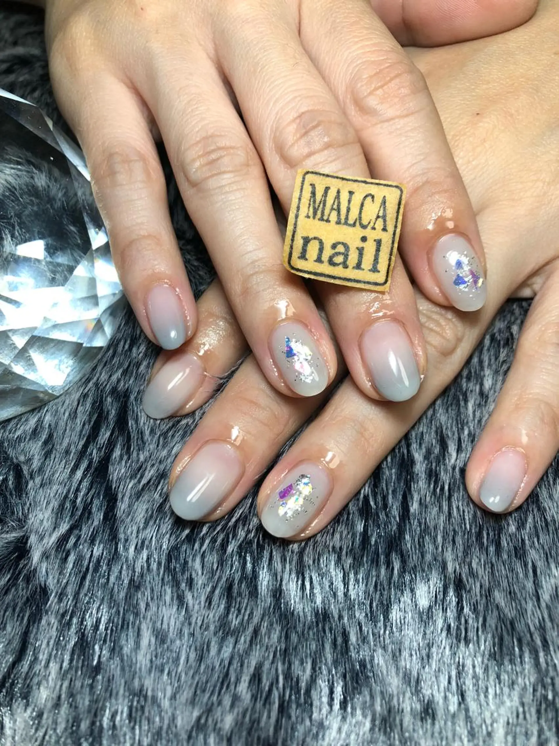 ミディアム カラー パーマ キッズ ネイル マツエク・マツパ ハンドネイル MALCAnail(マルカネイル)所属・荒木 莉奈のネイルデザイン