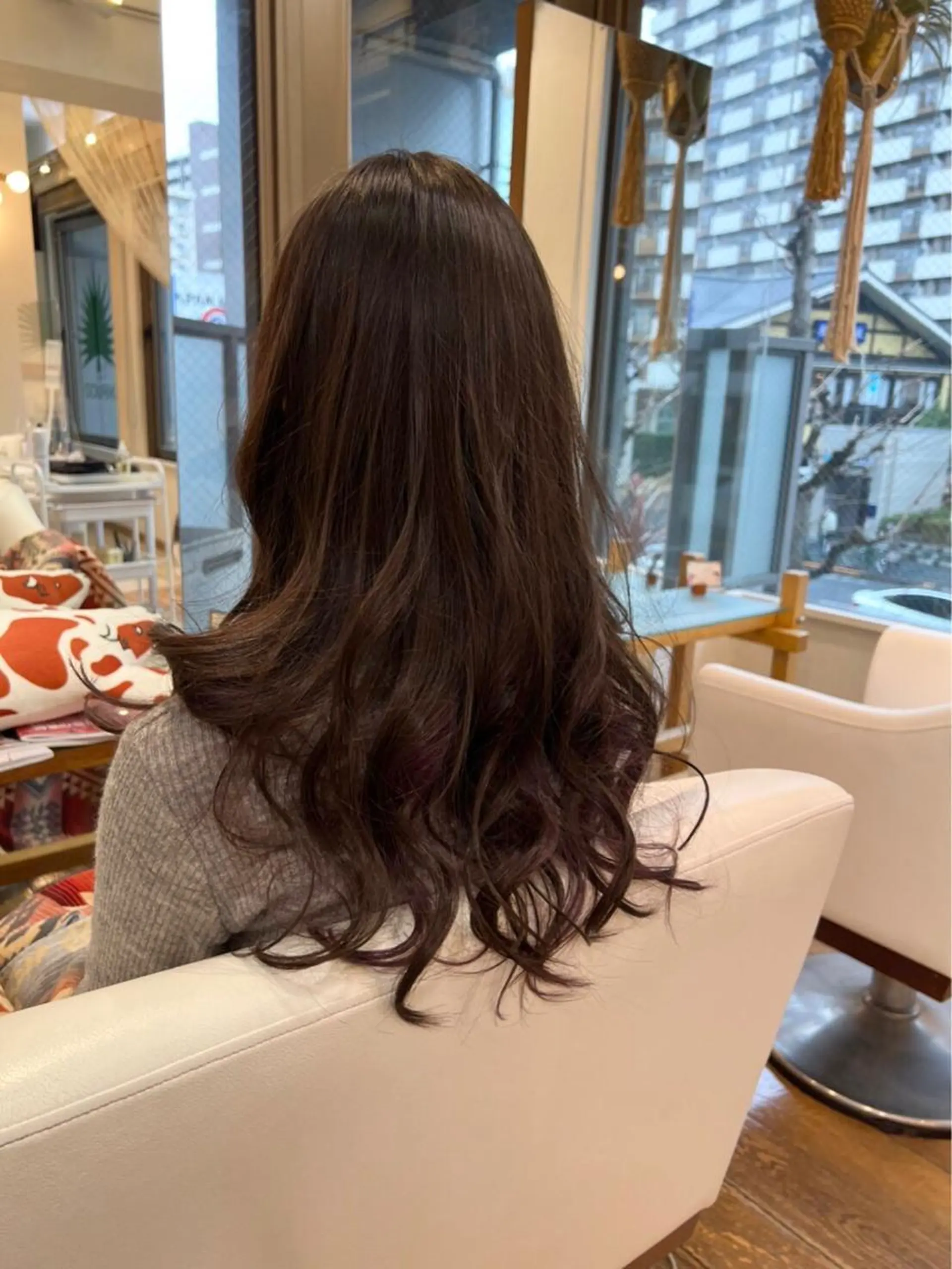 ロング カラー バイオレットカラー ヘアカラー GOURIKI jr 🌿‬MIKUのヘアスタイル