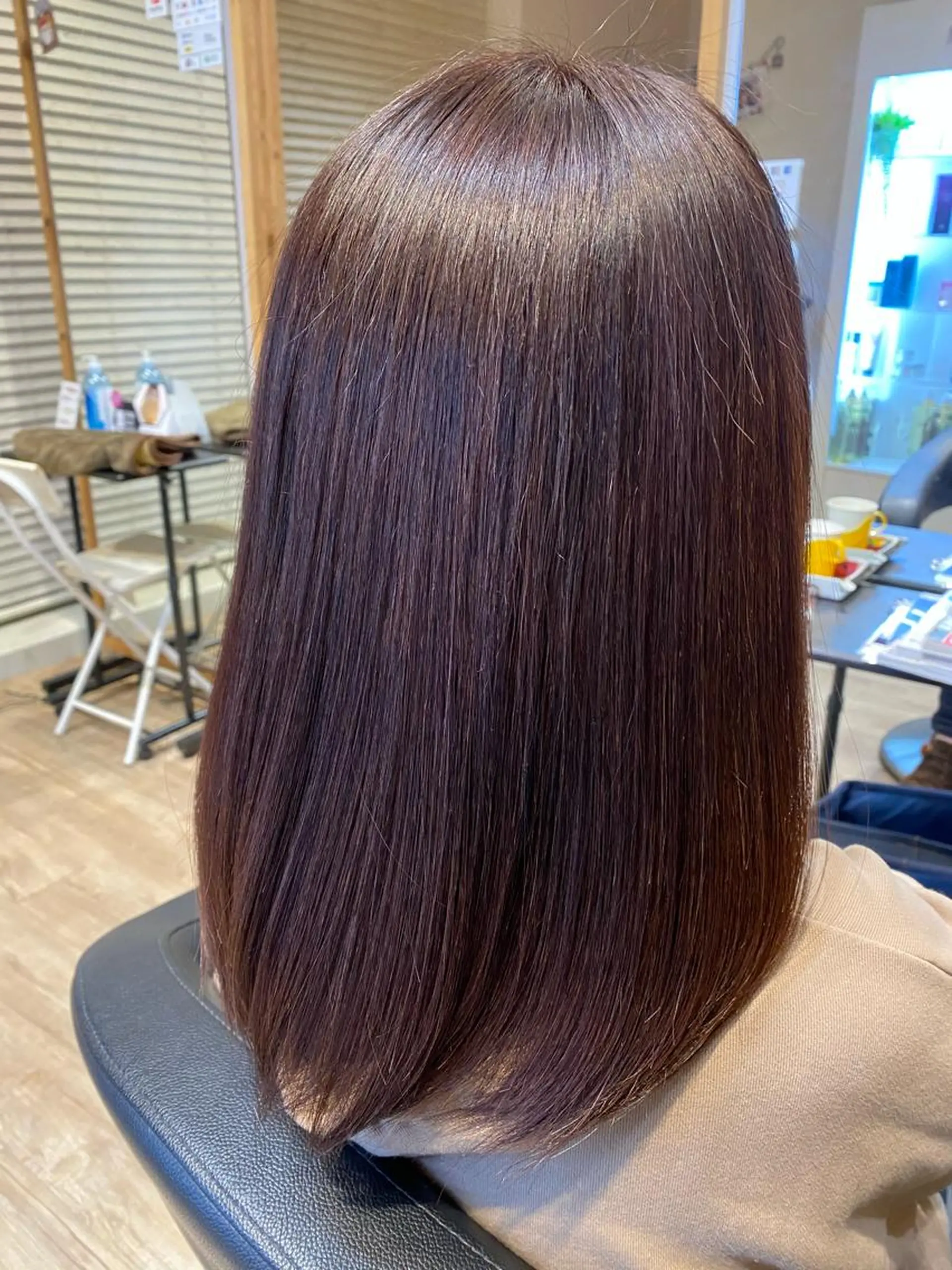 セミロング パーマ 関口 友行のヘアスタイル