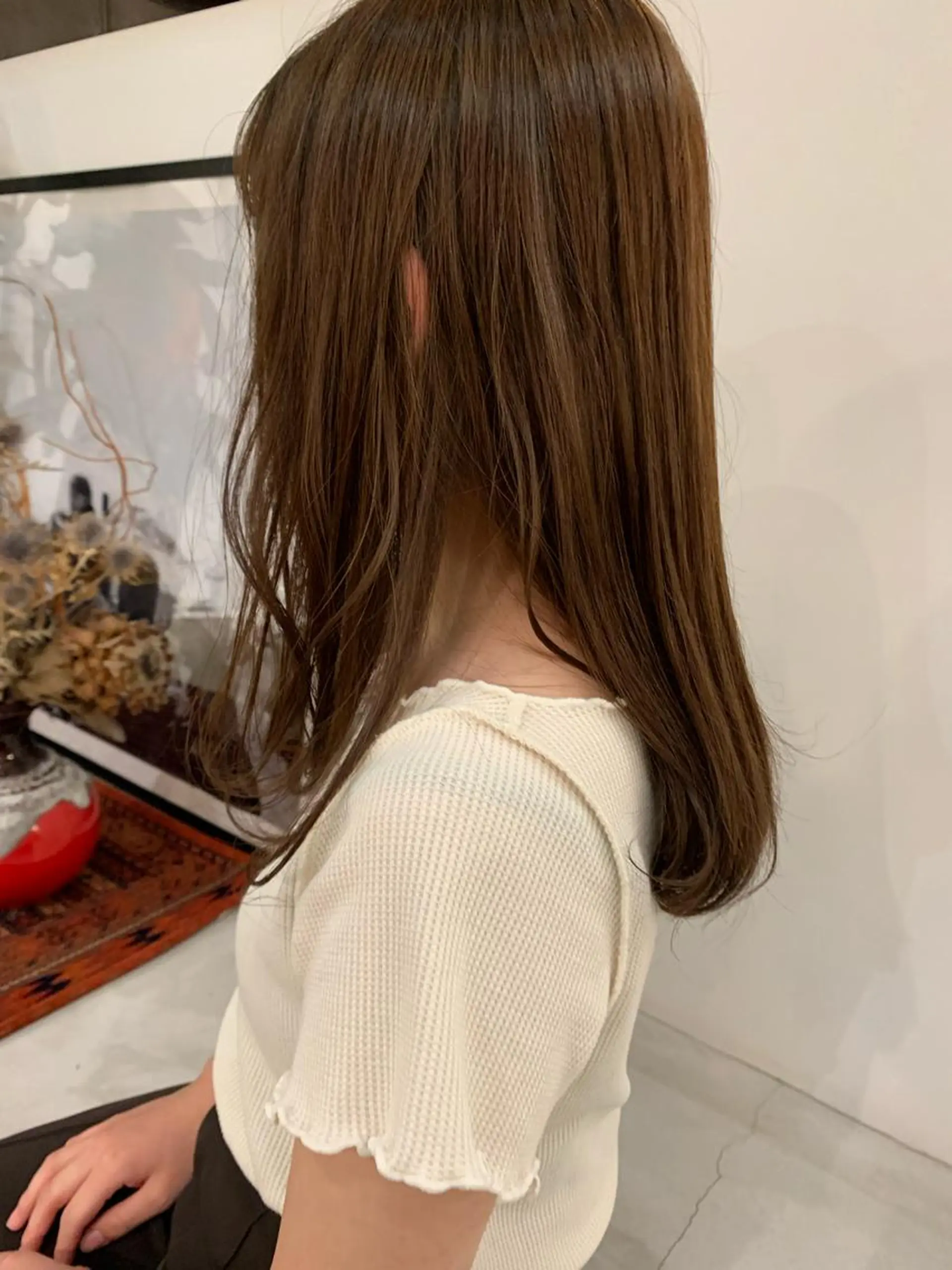 セミロング 小顔レイヤー×コンパ クトボブ/林隆平のヘアスタイル