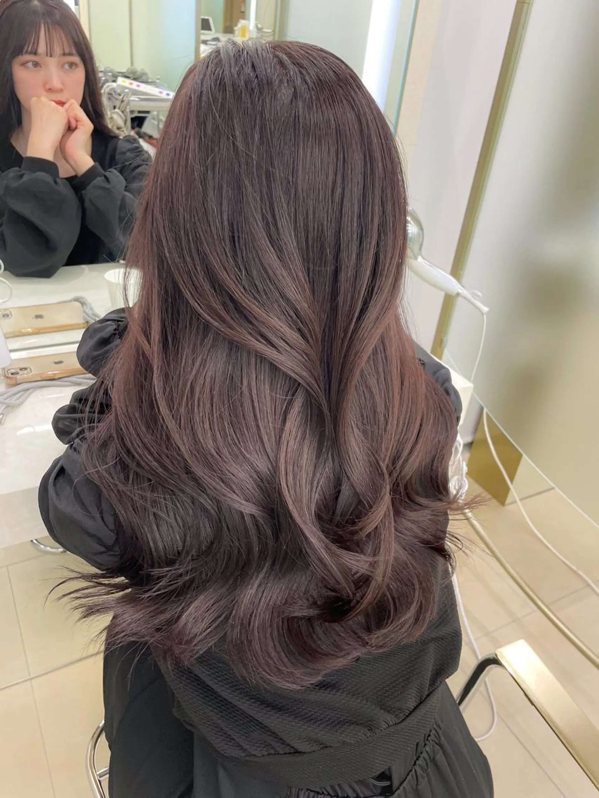 セミロング カラー ブラウンカラー 透明感カラー ヘアカラー トリートメント COA GINZA 空也/前髪/顔まわりのヘアスタイル