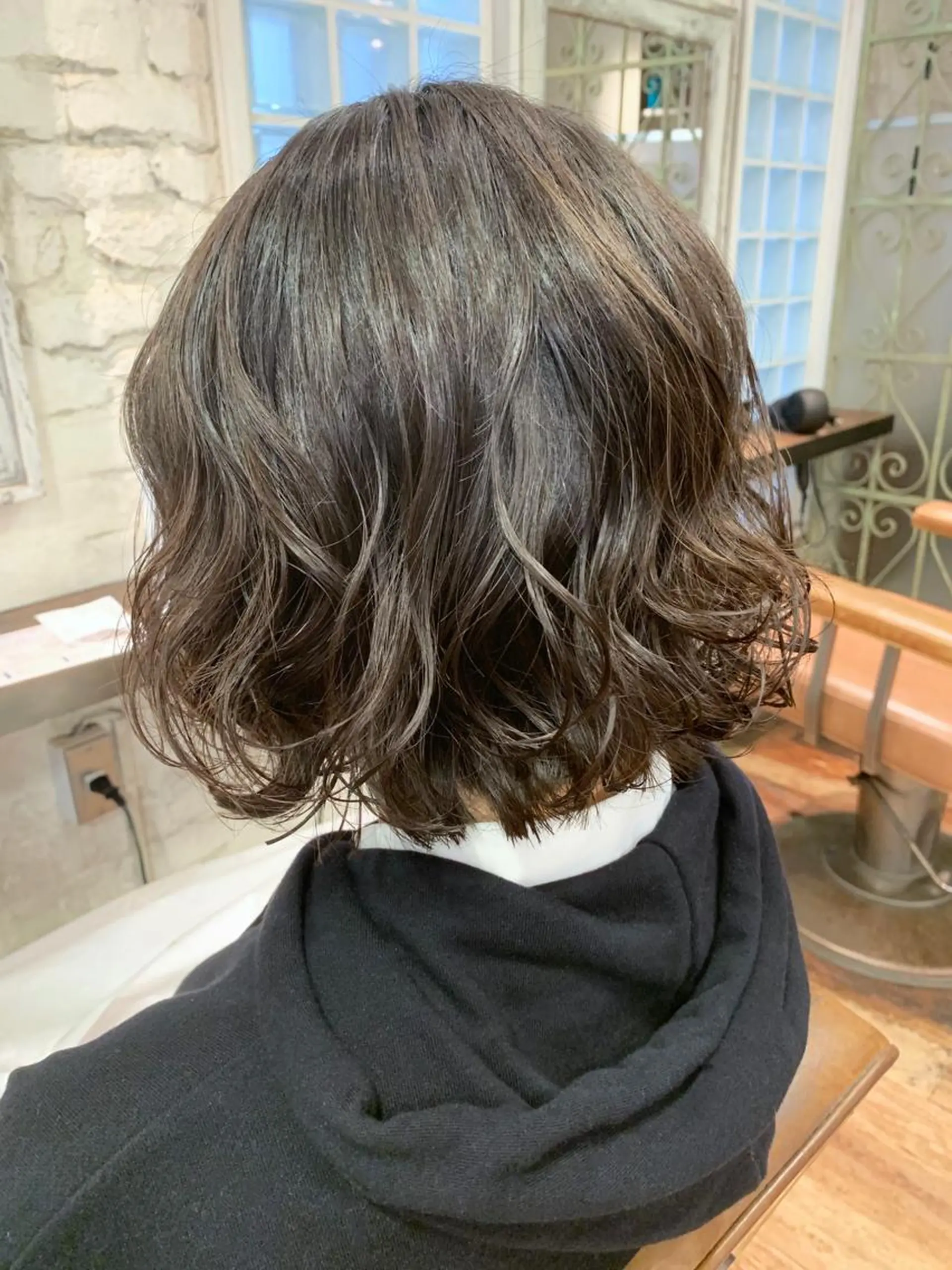 ミディアム パーマ 銀座No.1髪質改善 縮毛矯正/本木のヘアスタイル