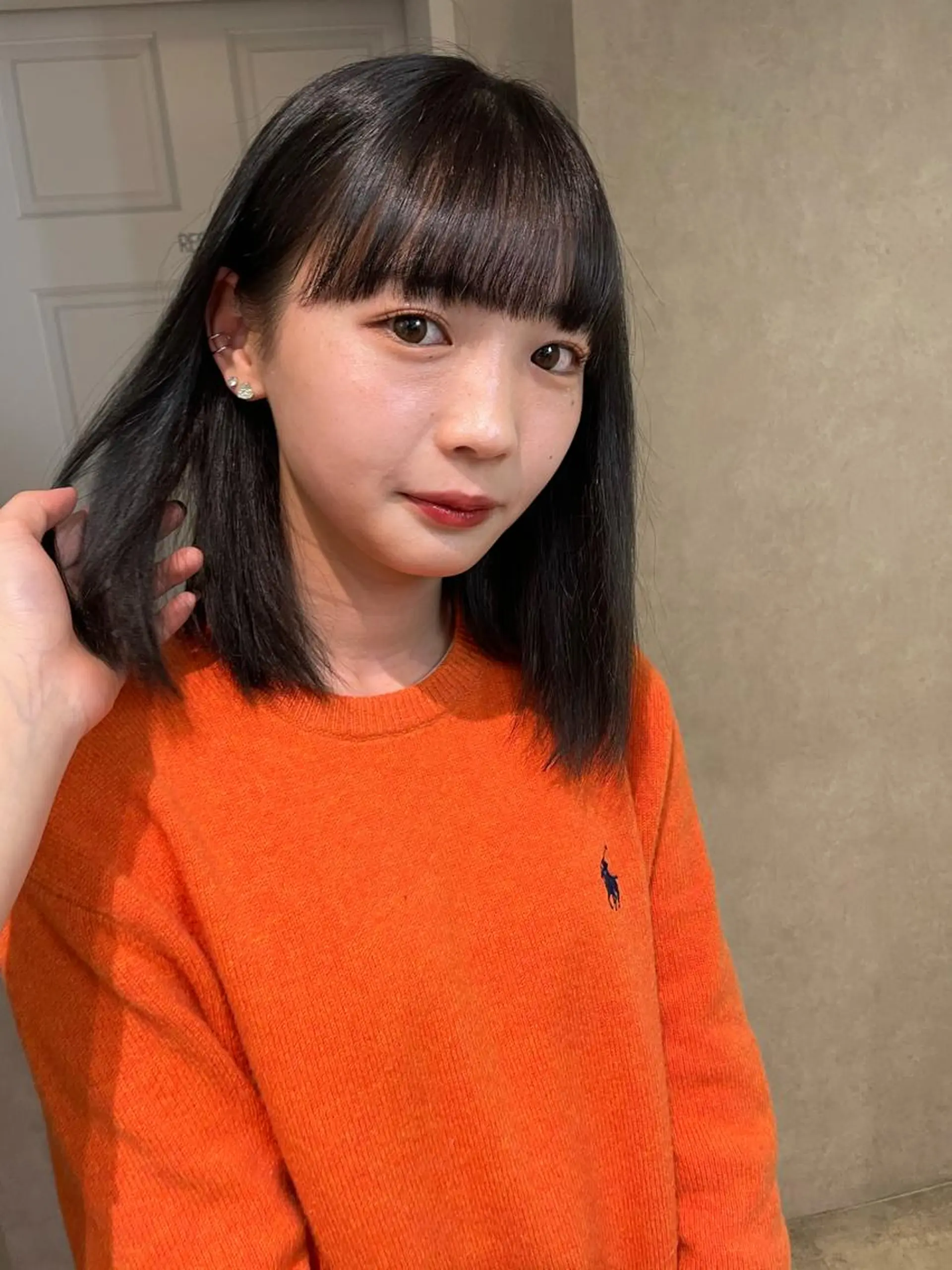 ミディアム カラー ミディアムパーマ 髪質改善 トリートメント ヘアカラー トリートメント ナチュラル透明感🌱 小山美樹子のヘアスタイル