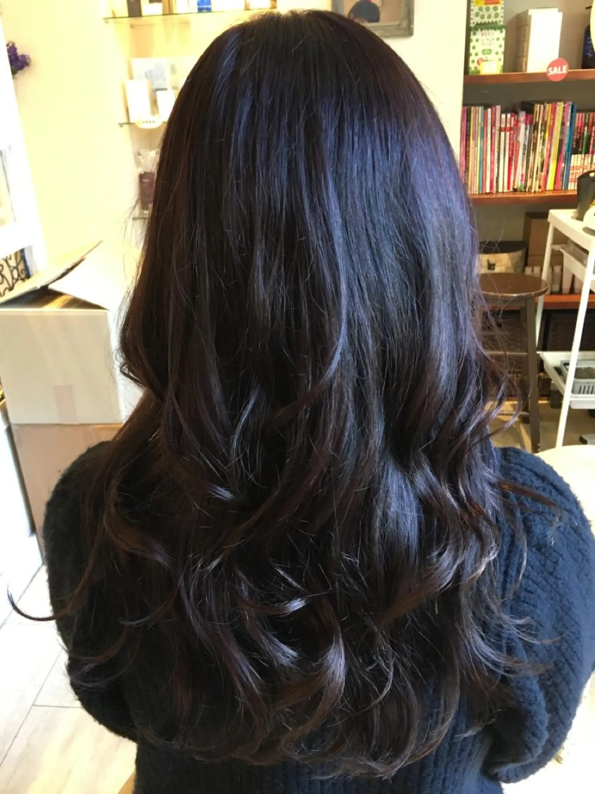 セミロング カラー ピンクカラー バイオレットカラー バイオレットピンク カット ヘアカラー トリートメント plaatje 義見のヘアスタイル