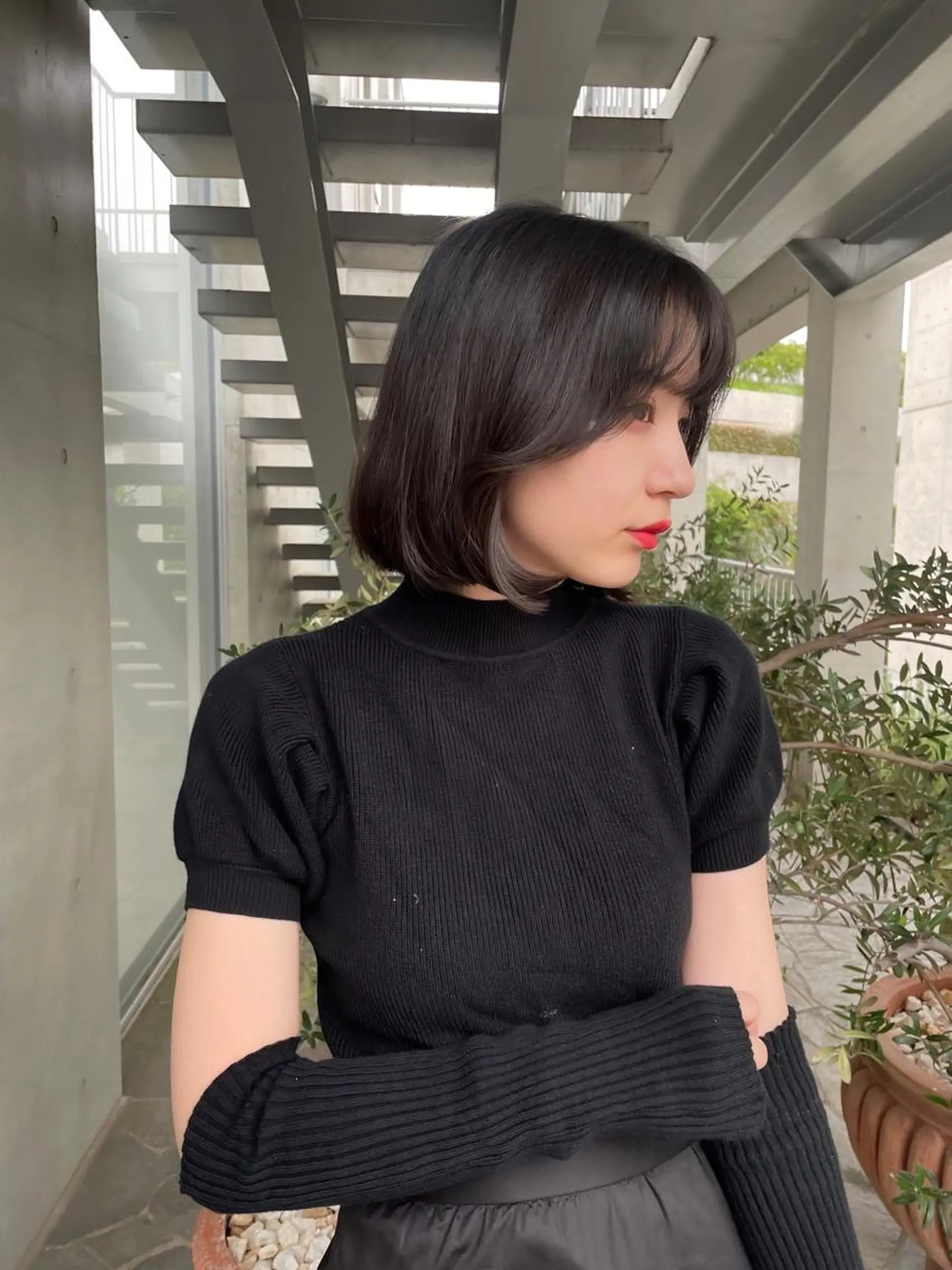 ショート カラー カット ヘアカラー トリートメント レイヤーカット🎀 kanaのヘアスタイル