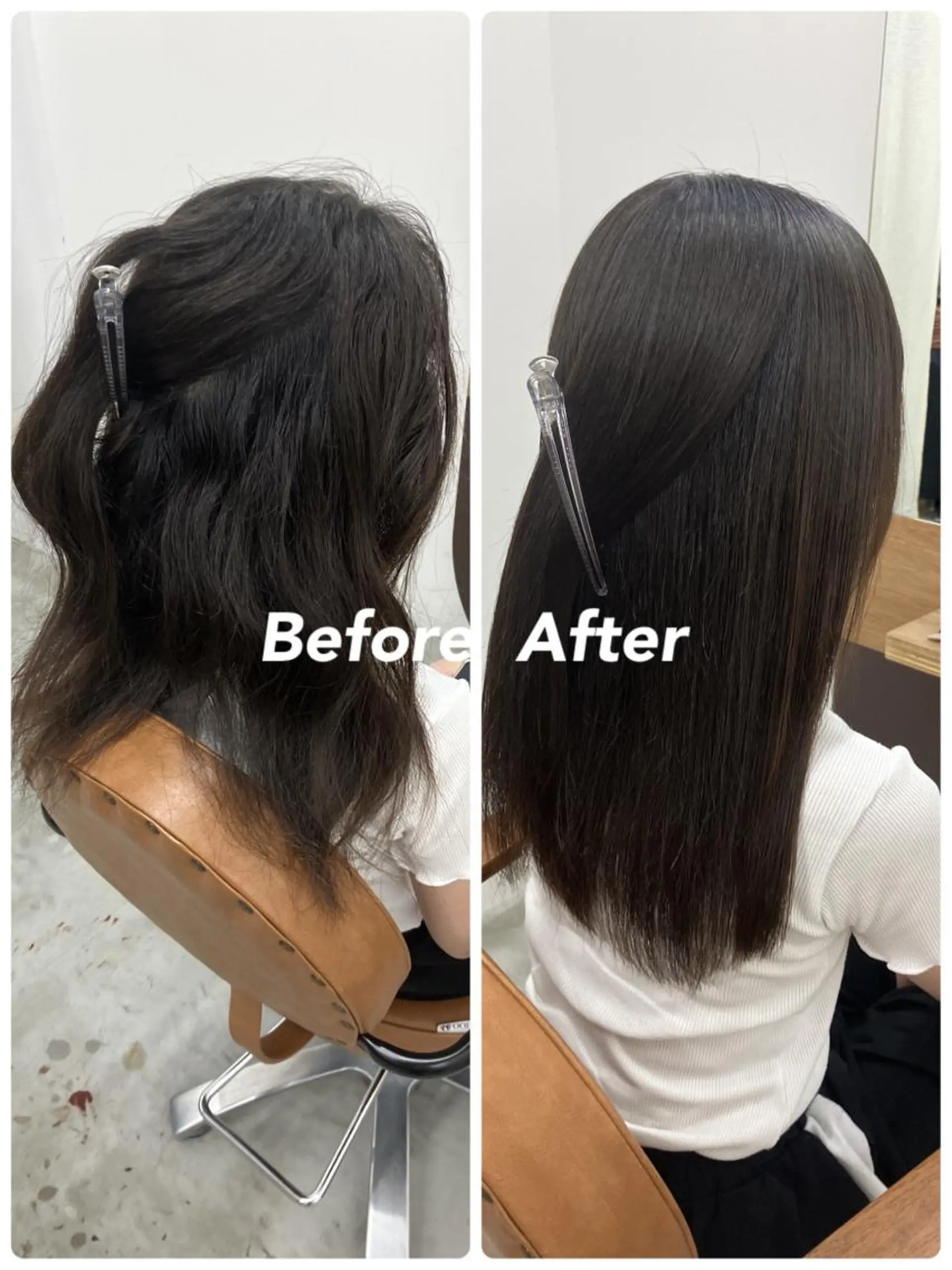 セミロング くせ毛 wa daのヘアスタイル