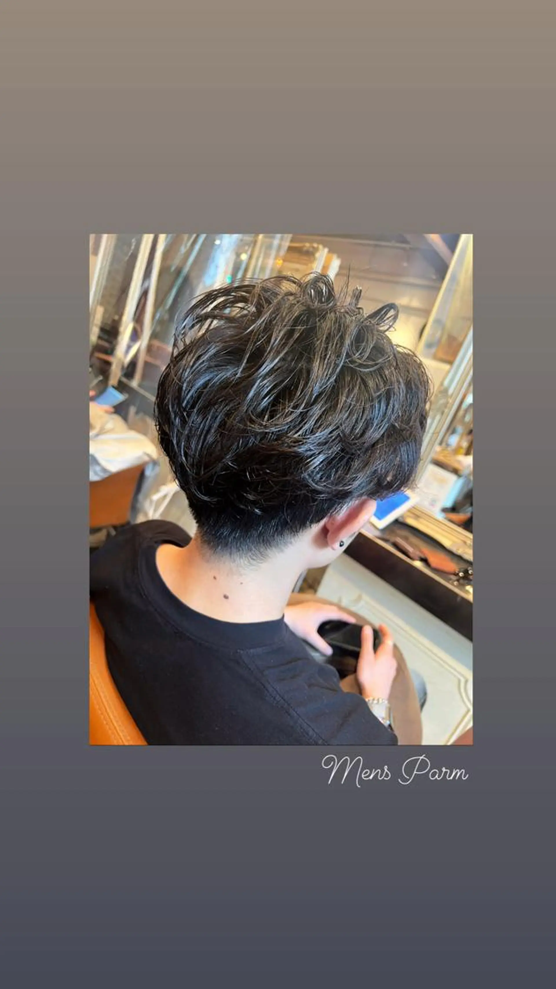 ショート パーマ メンズ メンズパーマ カット ヘッドスパ ハイライト/インナー /ブリーチ/レイヤーのヘアスタイル