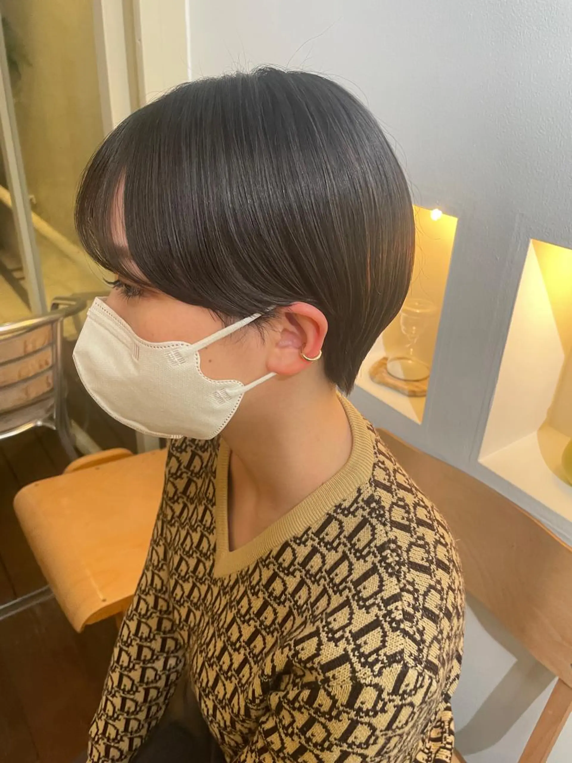 ショート ショートヘア 抜け感ボブ×パーマ ｜kazaneのヘアスタイル