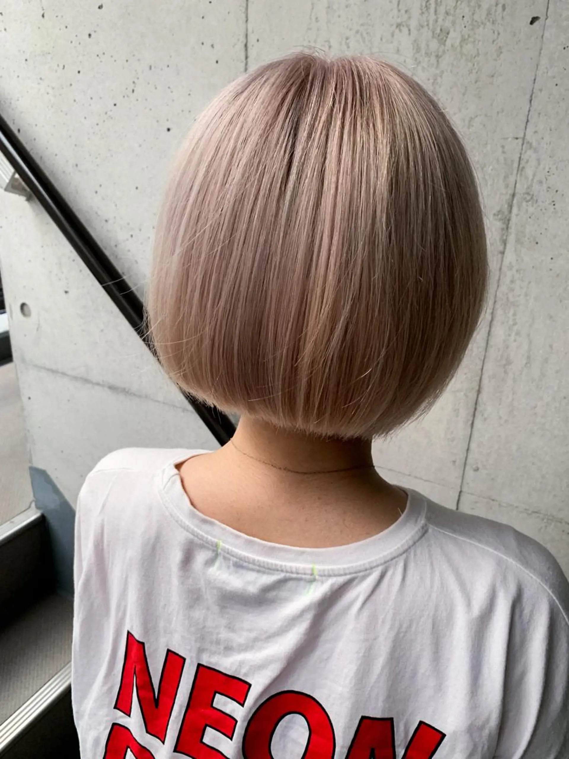 ショート カラー ヘアアレンジ ベージュカラー ホワイトベージュ 🇺🇸海外ヘア 🇰🇷MASANOのヘアスタイル