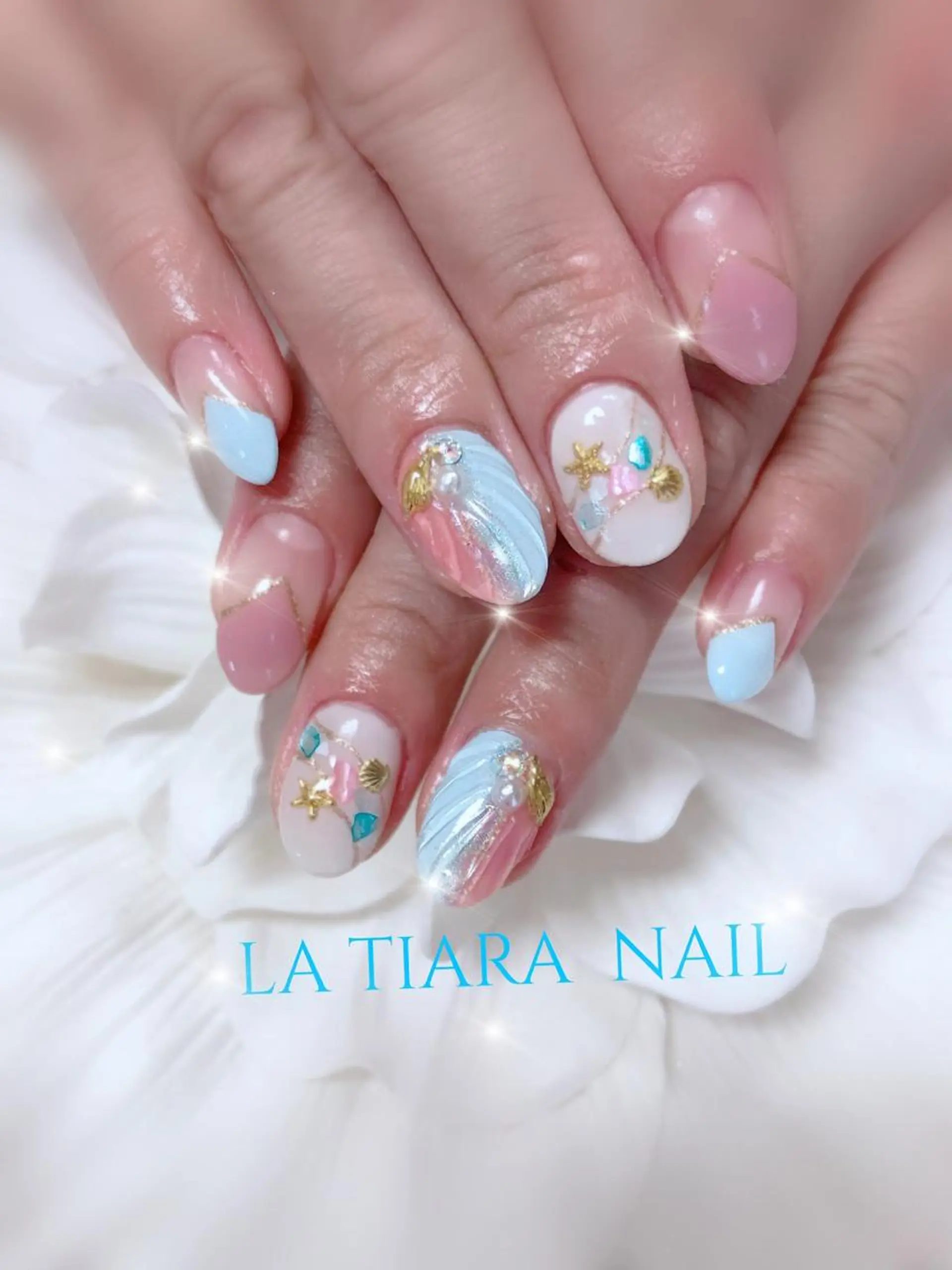 ネイル ハンドネイル Blue bird  nailのネイルデザイン