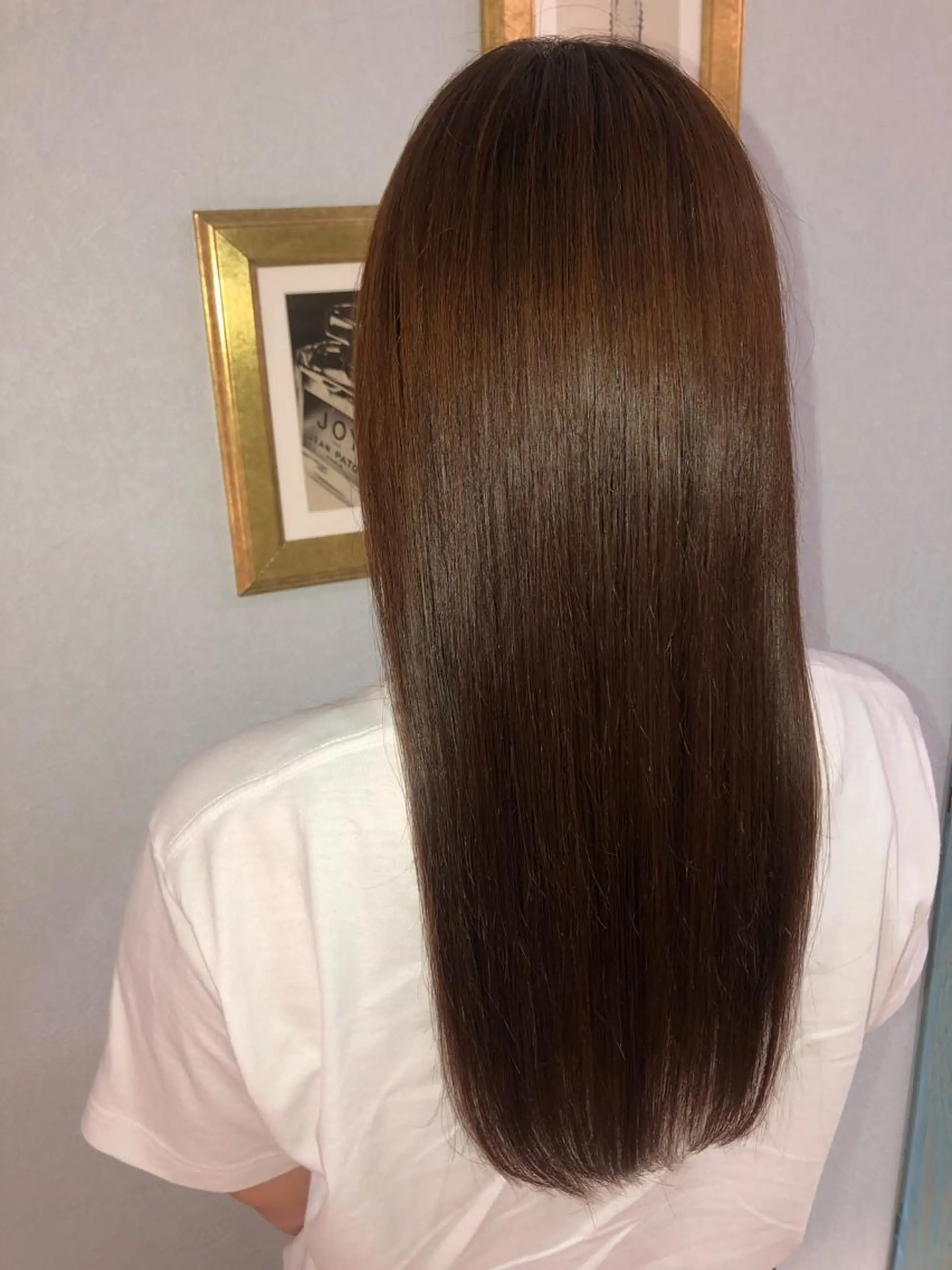 セミロング トリートメント トリートメント 髪質改善　縮毛の達人 矢井由真のヘアスタイル