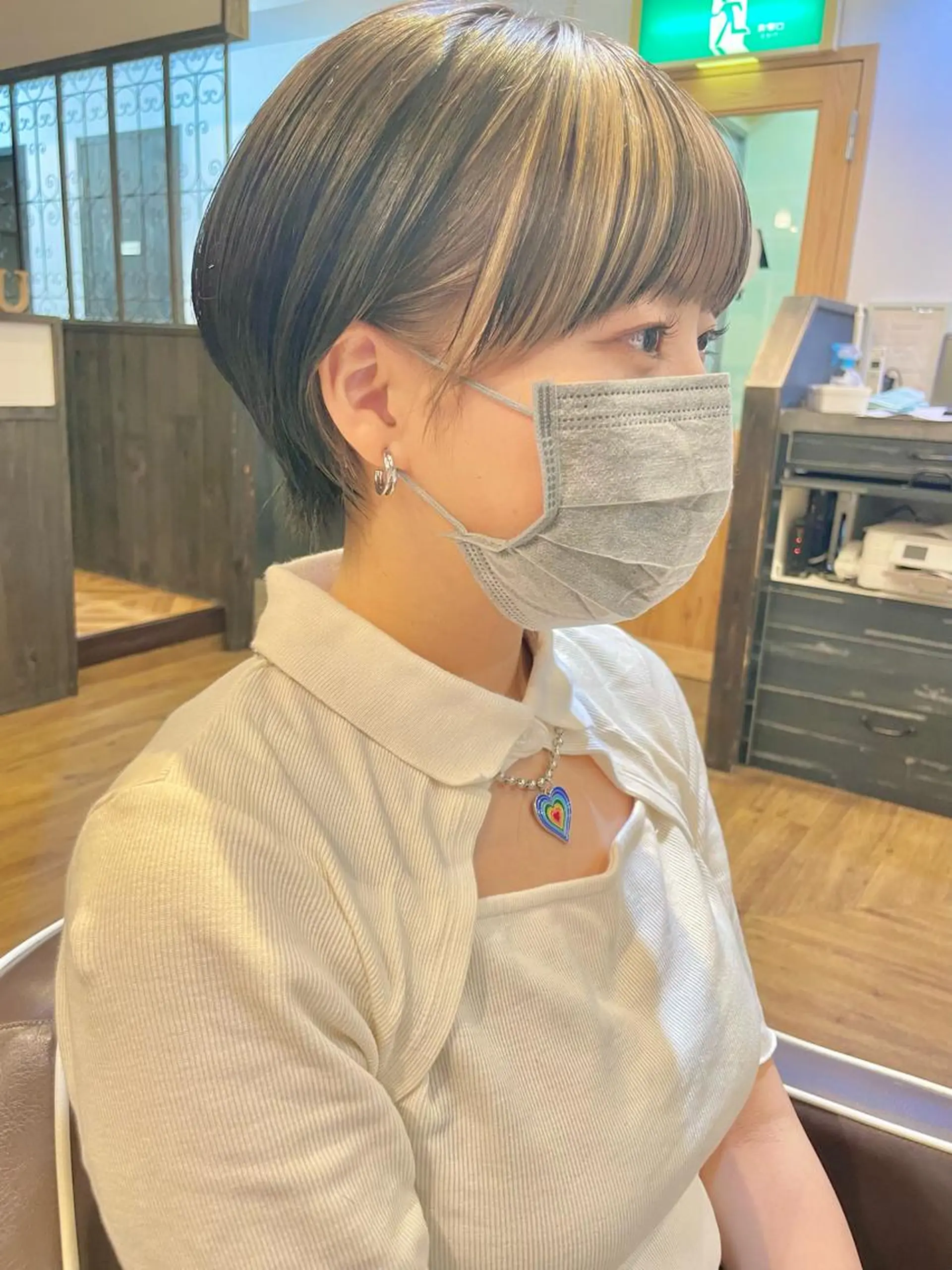 ショート カラー カット ヘアカラー トリートメント limit陽平 ショート/ボブのヘアスタイル