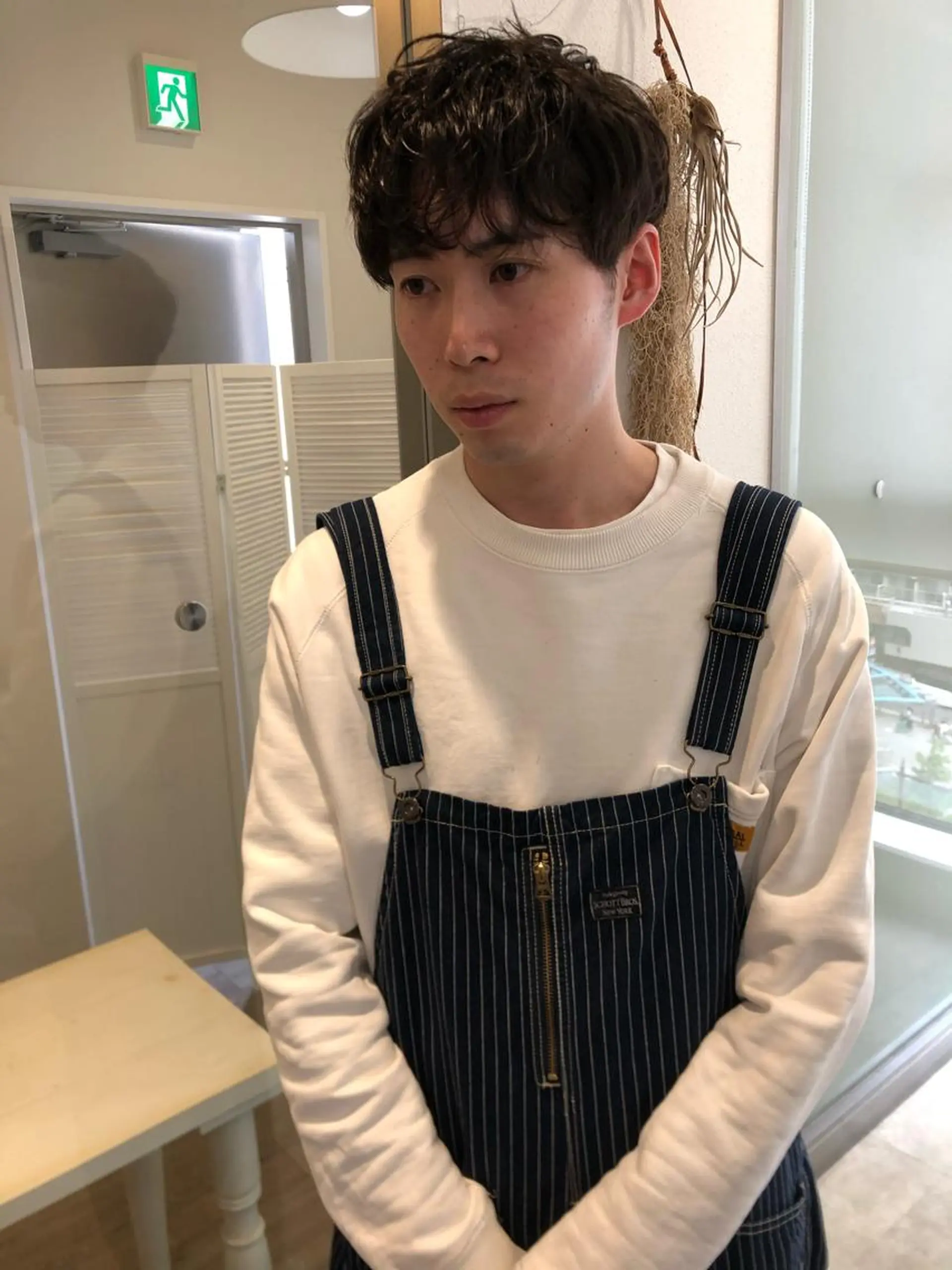 ショート パーマ メンズ 柳田 駿のヘアスタイル