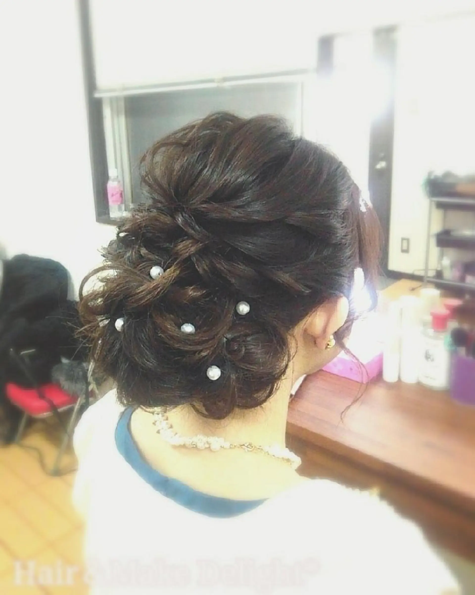 セミロング ヘアアレンジ Hair&Make  Delight*のヘアスタイル