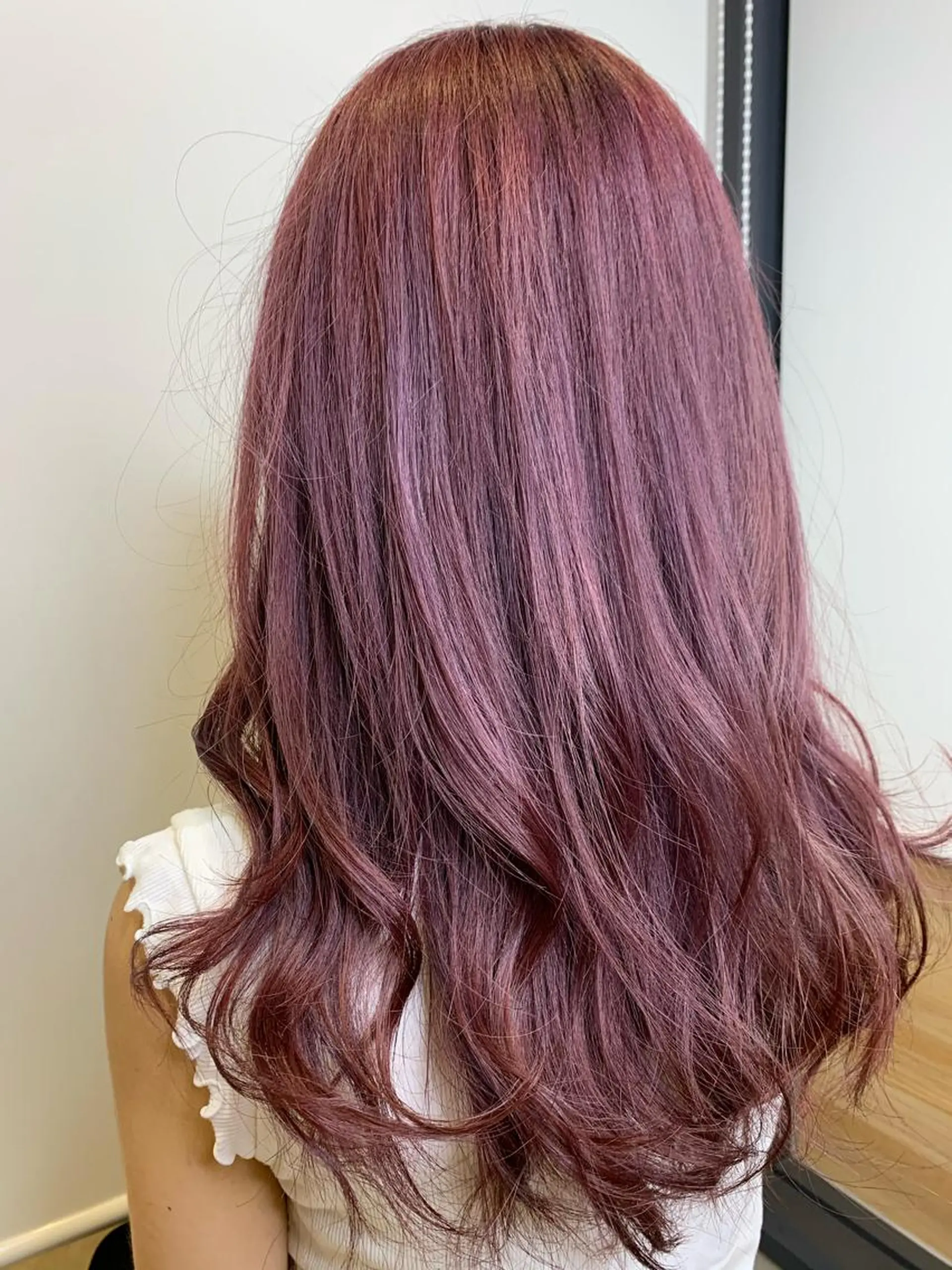 カラー ブリーチ ピンクカラー 名古屋／デザイン／ ブリーチ/松井亮磨のヘアスタイル