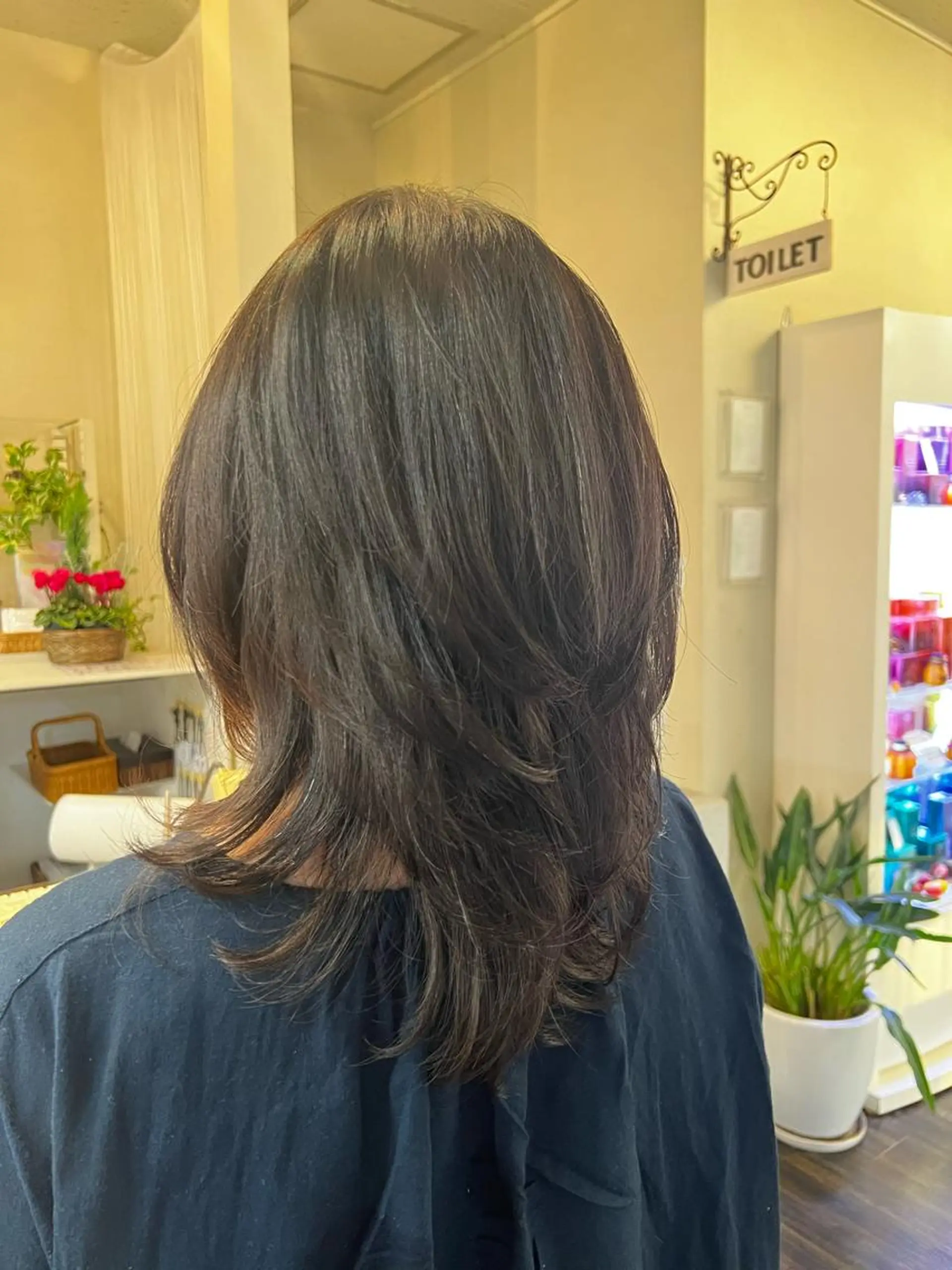 ロング レイヤーカット Ang　山口 莉沙のヘアスタイル