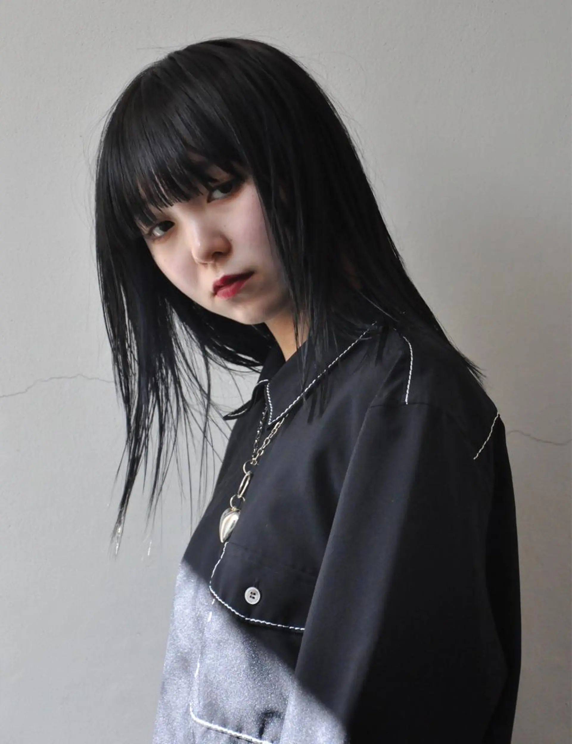 ロング カラー パーマ ロング ストレートパーマ THE./ブリーチ 透感カラー/髪質改善のヘアスタイル