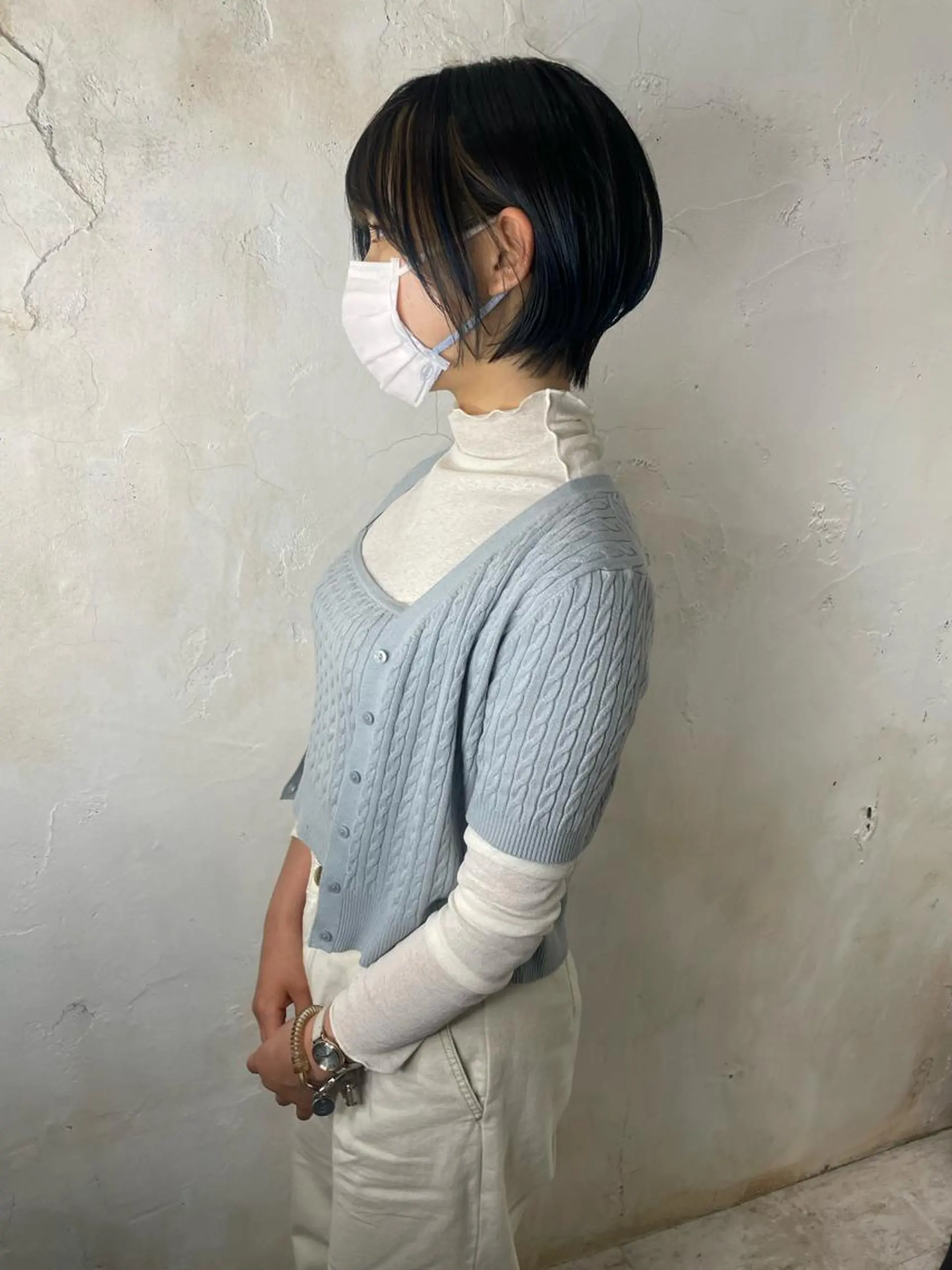 ショート カット ヘアカラー トリートメント マネージャー 山城洸希のヘアスタイル