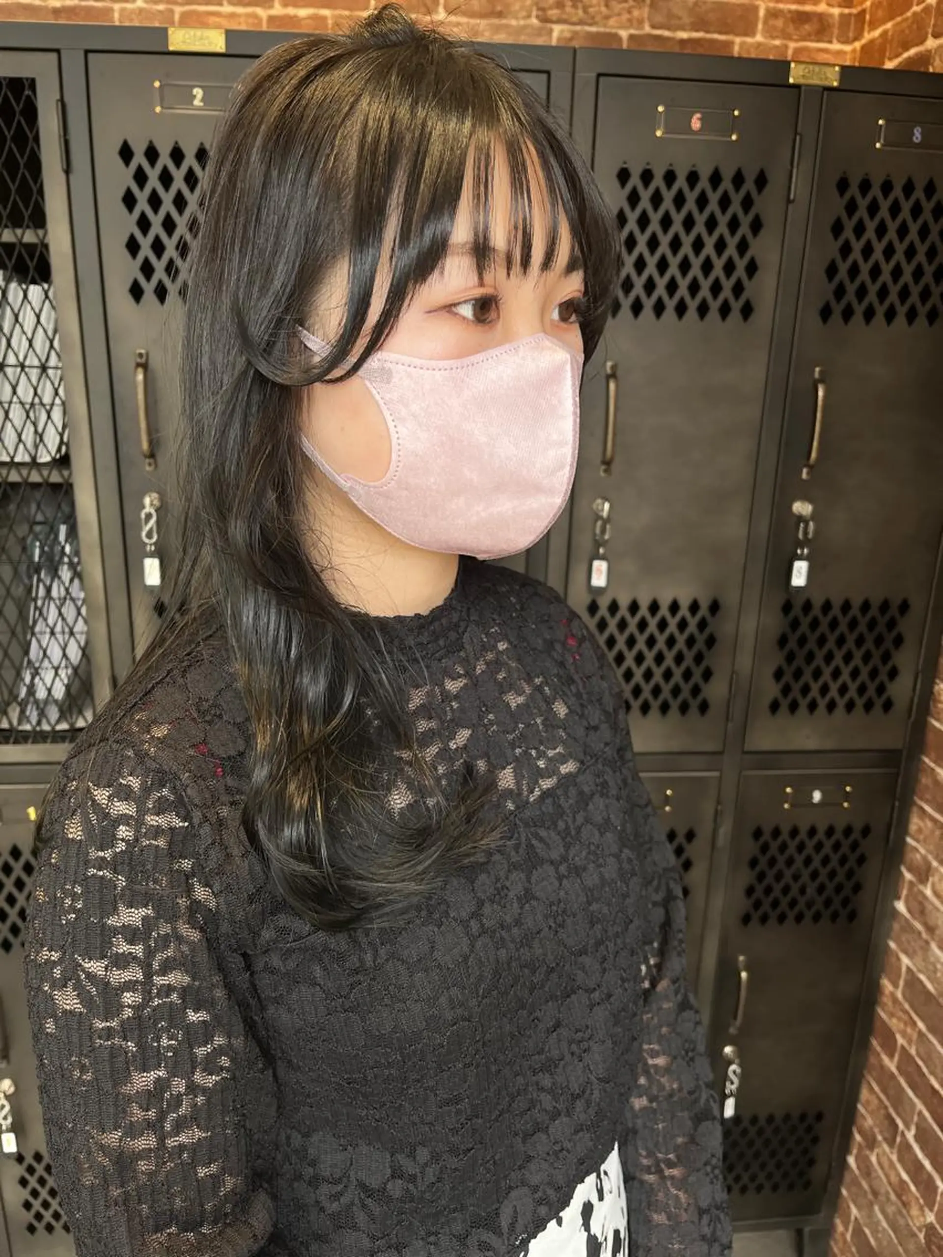 ミディアム カラー パーマ ヘアアレンジ メンズ キッズ ネイル マツエク・マツパ アイブロウ 久木原 ゆりのヘアスタイル