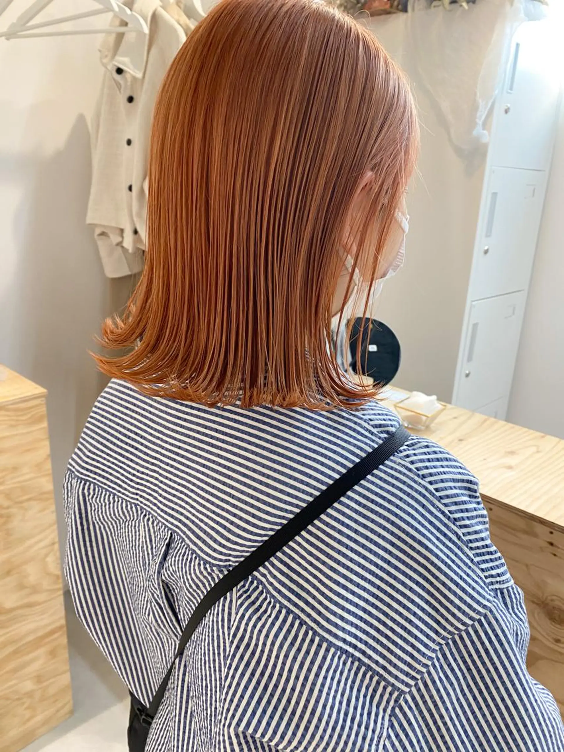 ミディアム カラー ブリーチ オレンジ fit stand /HIIRAGIのヘアスタイル