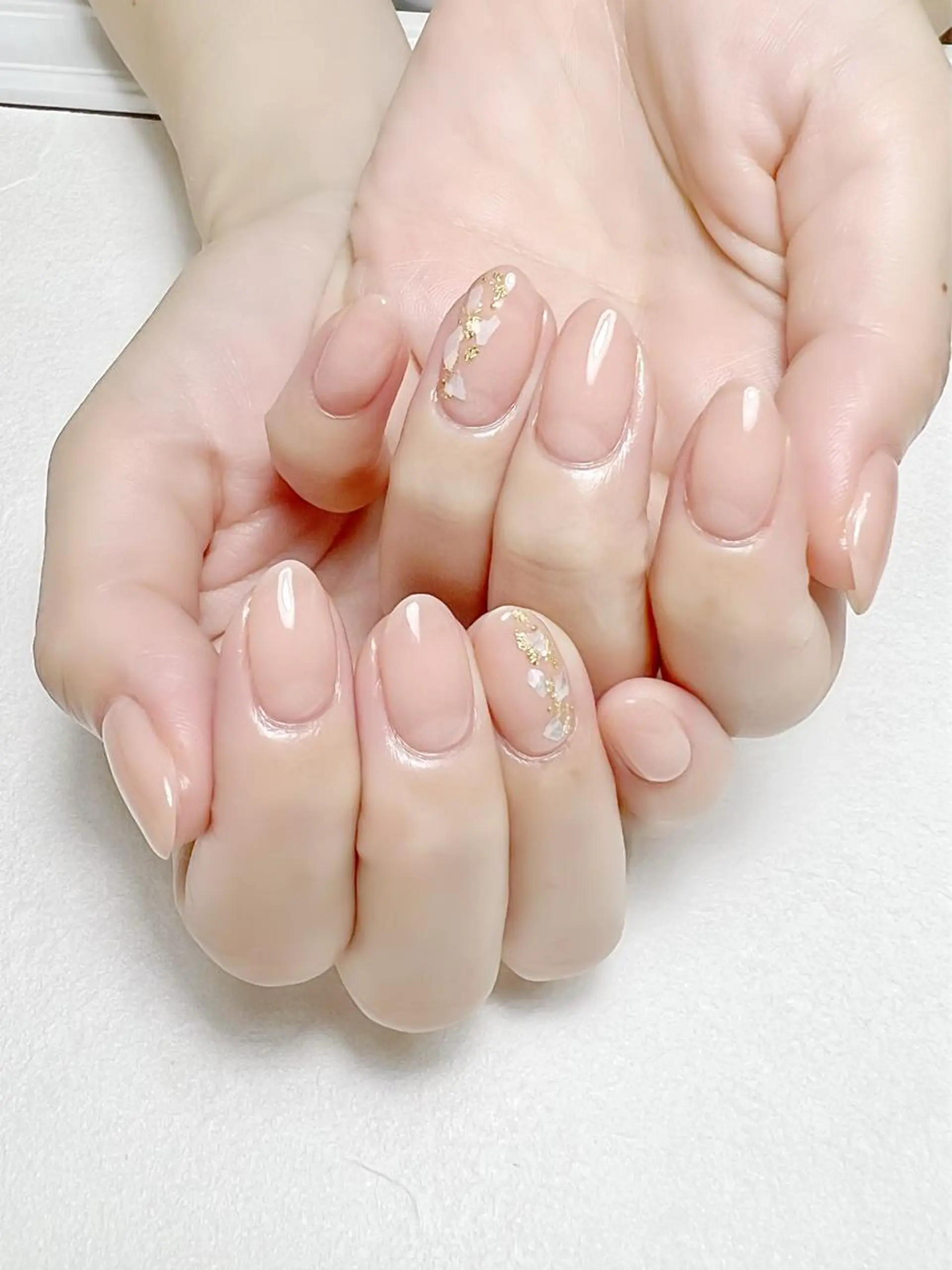 ネイル オフィスネイル ワンカラーネイル ピンク rouse nail RISATOのネイルデザイン