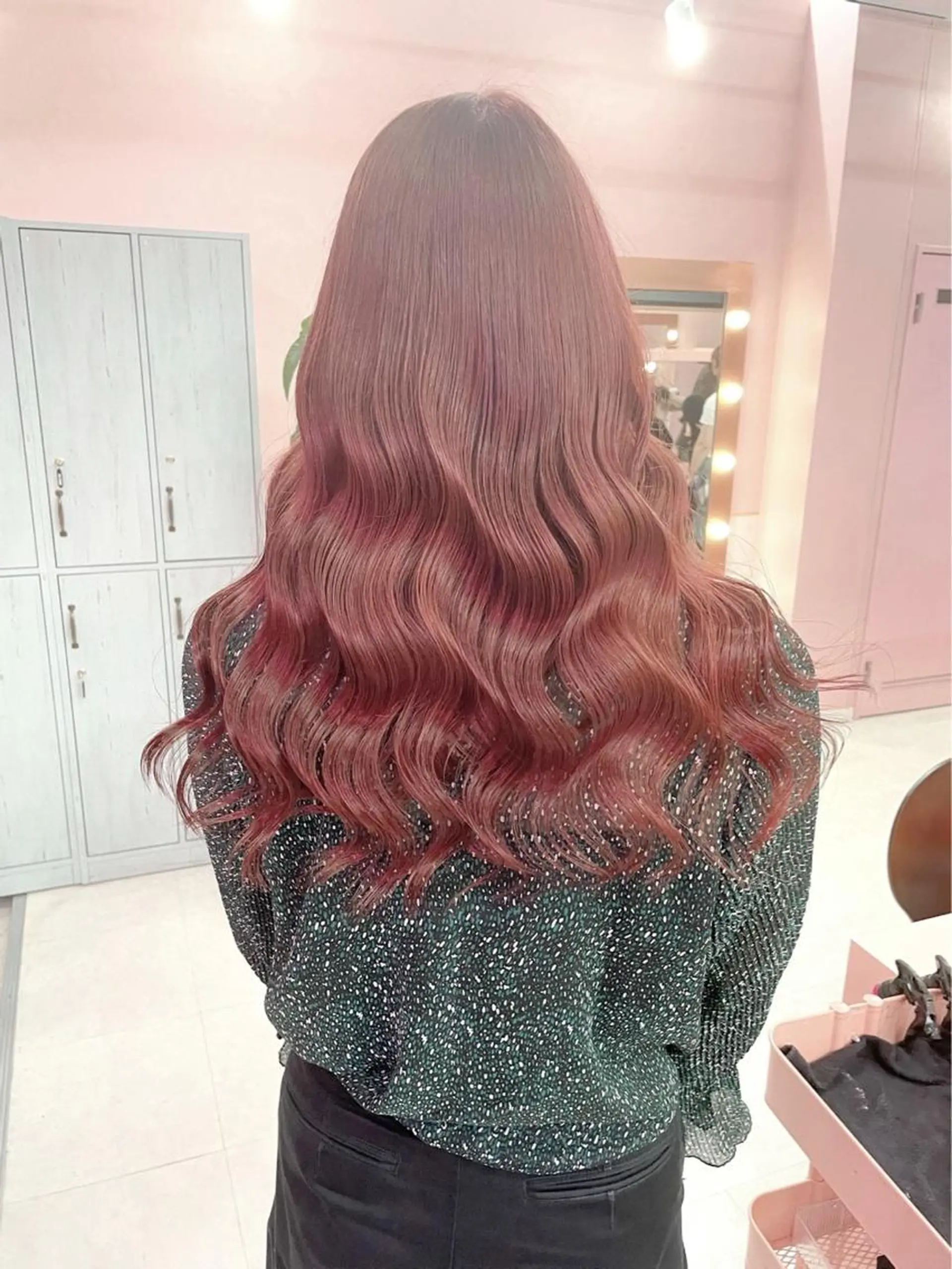 ロング カラー カット ヘアカラー トリートメント ダブルカラー特化💍 tiam💍韓国ヘアのヘアスタイル