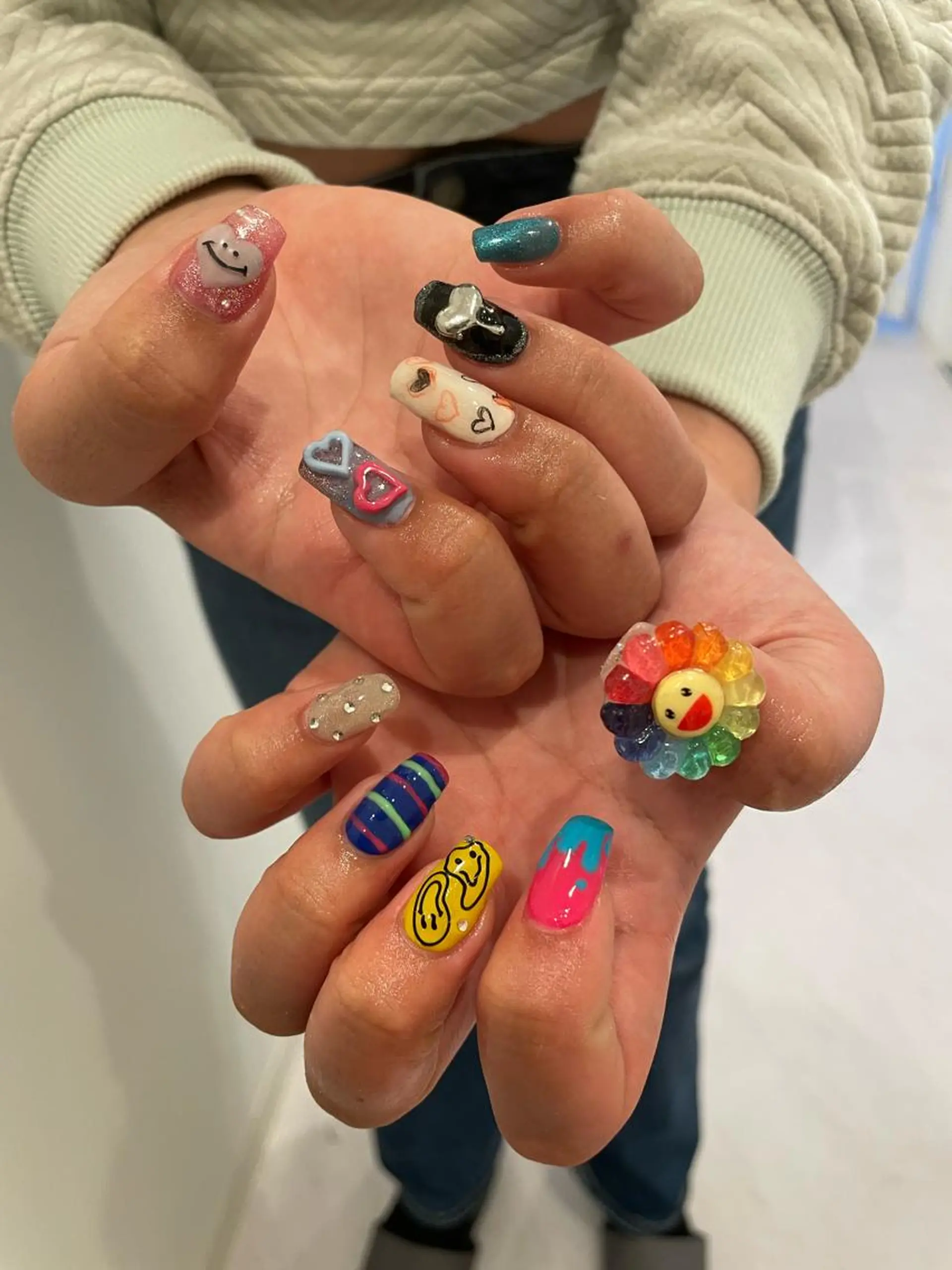 ネイル 束感まつ毛/ネイル/ LED♥KIRARAのマツエク・マツパデザイン