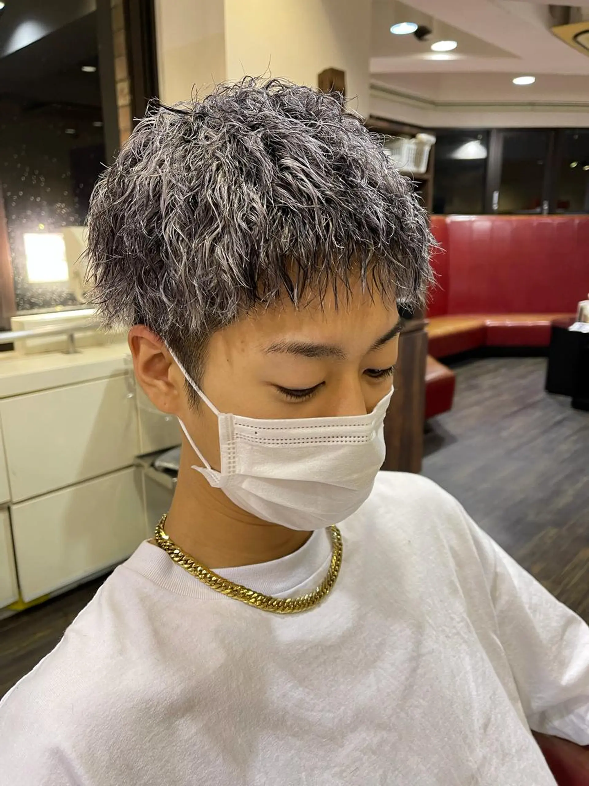 ショート カラー メンズ カット ヘアカラー メンズスタイル /メンズパーマ/須藤のヘアスタイル