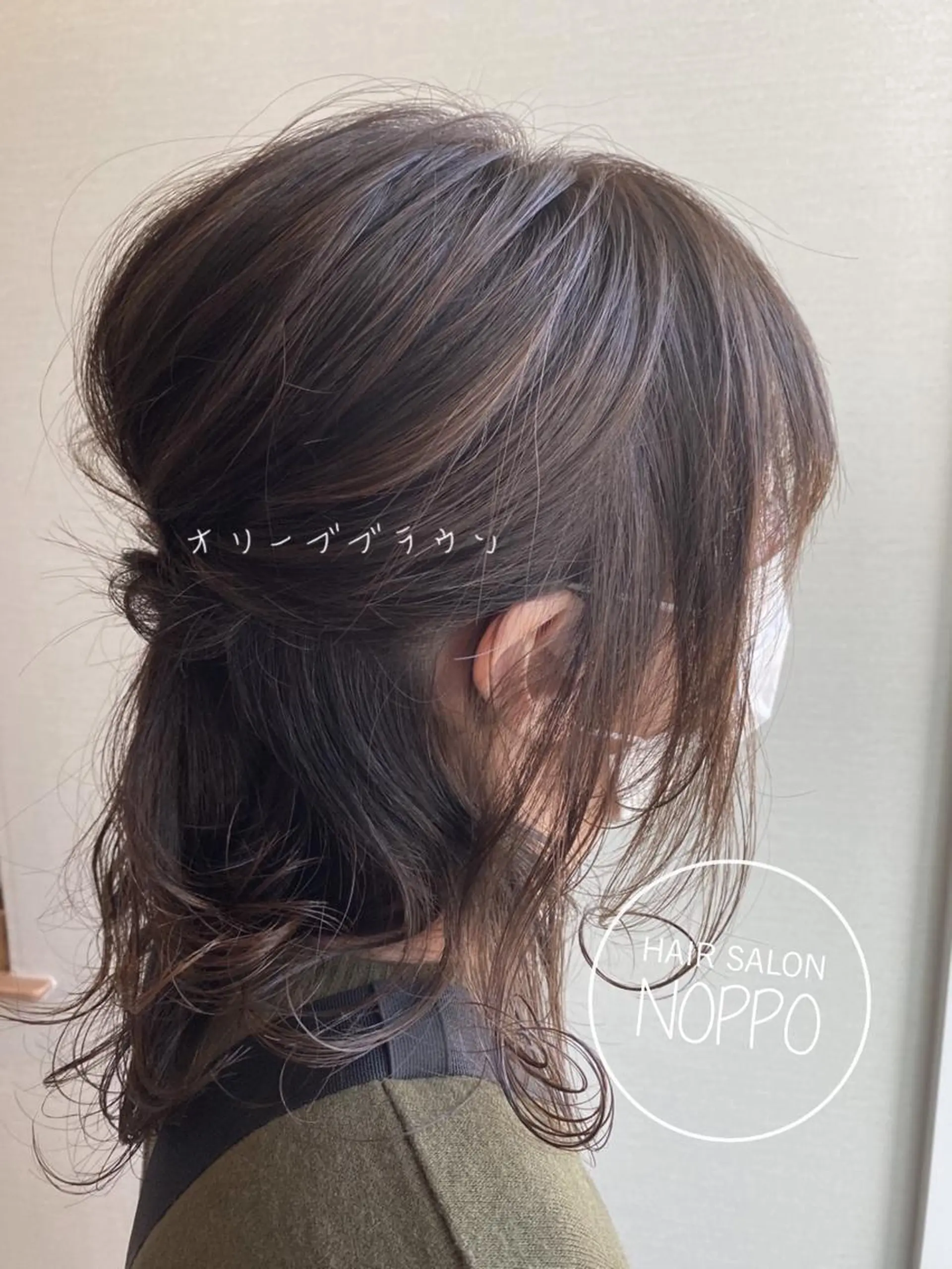 ミディアム カラー ヘアアレンジ NOPPO 和泉市 美容室／奥村　飛鳥のヘアスタイル