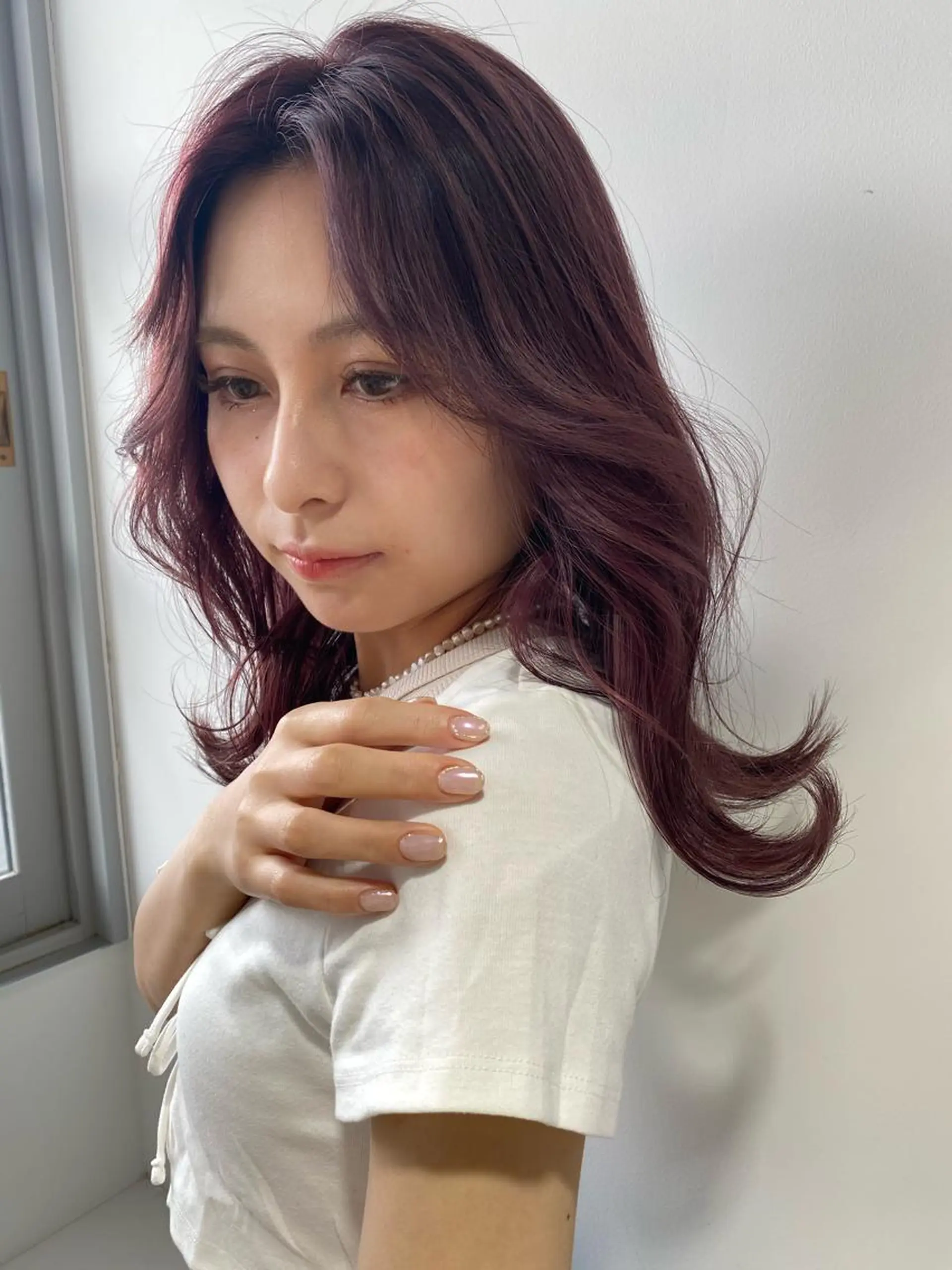 ミディアム カラー 遠藤 愛莉のヘアスタイル