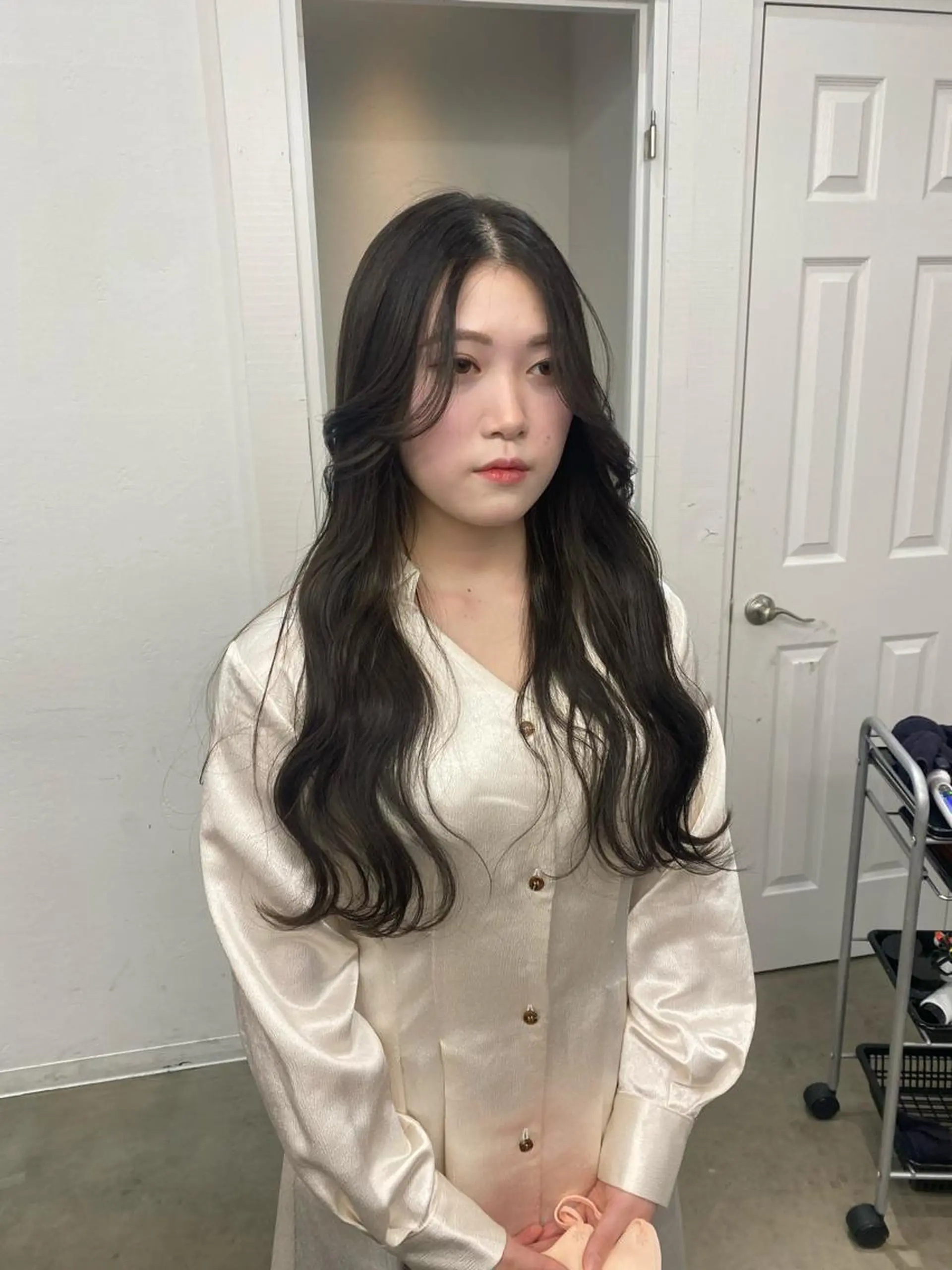 ロング カラー 竹内 柚子のヘアスタイル