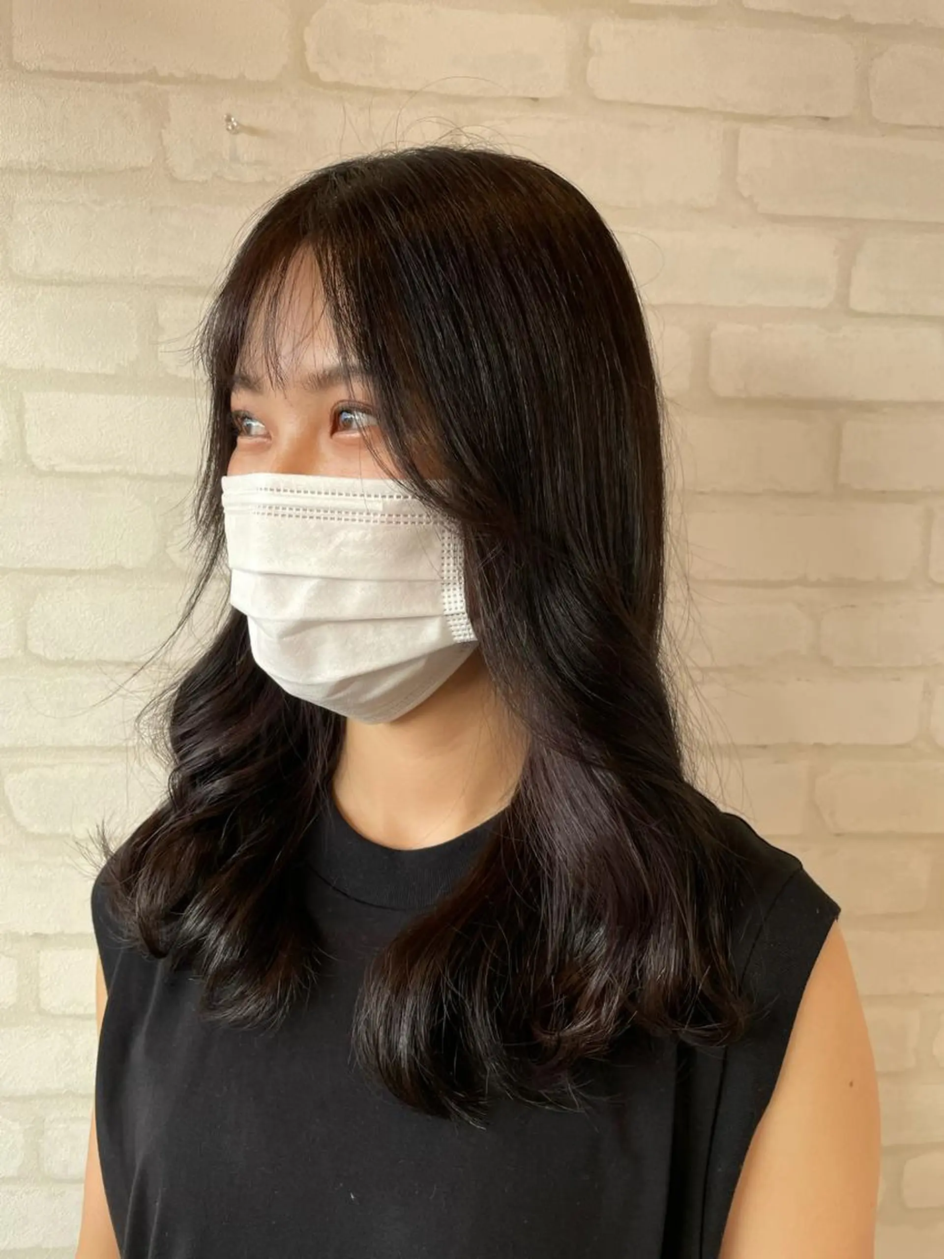 セミロング カラー カット ヘアカラー トリートメント 【髪質改善】 夏目結以のヘアスタイル