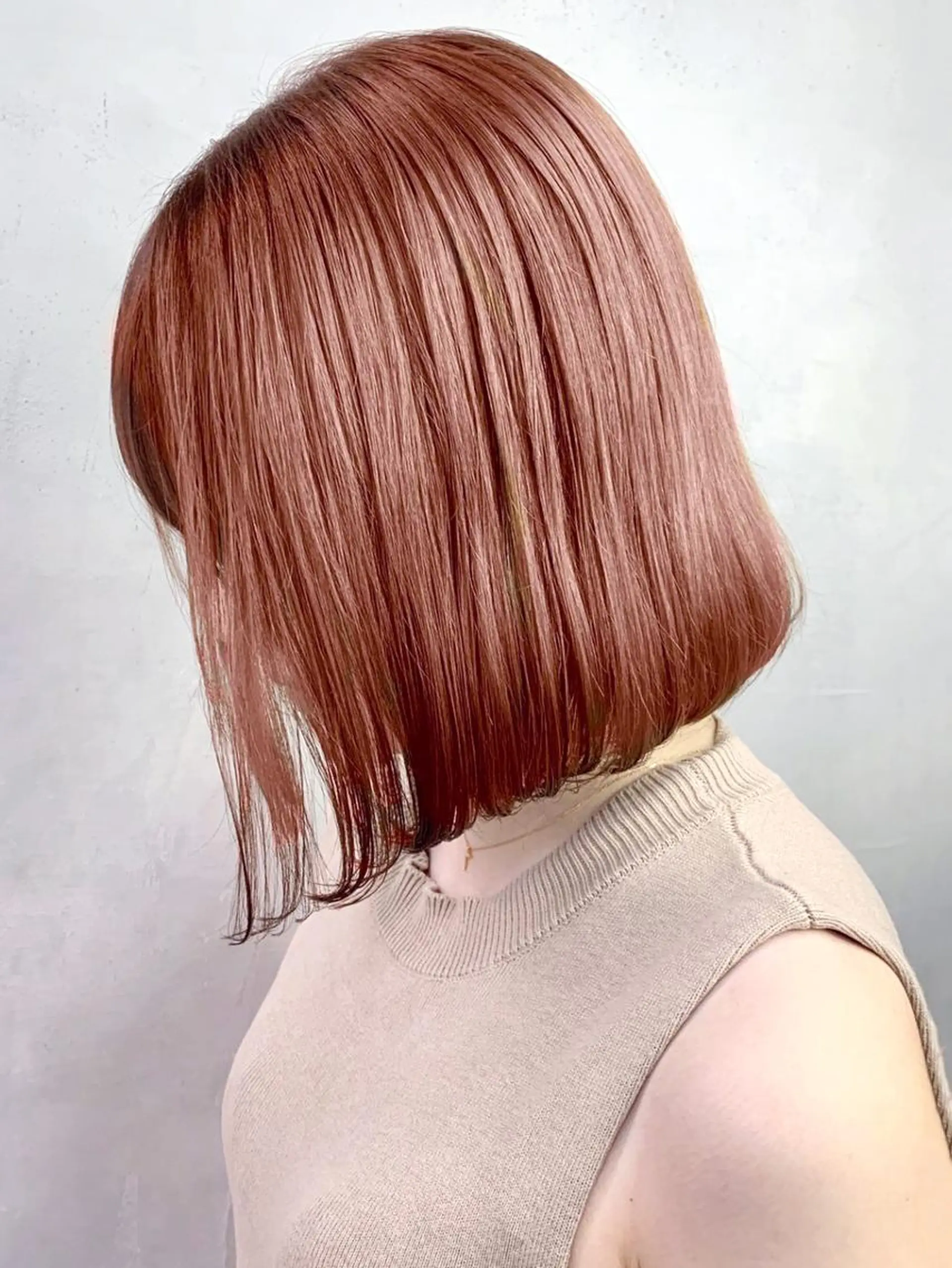 ミディアム カラー パーマ ヘアアレンジ ブラウンカラー ITbyALBUM 中野店のヘアスタイル