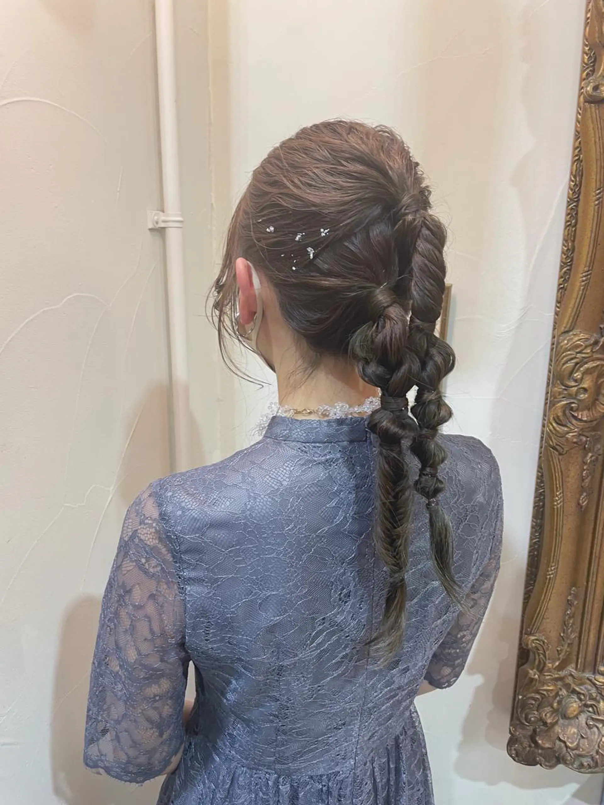 ロング カラー パーマ ヘアアレンジ ロング 外山 なつ美のネイルデザイン