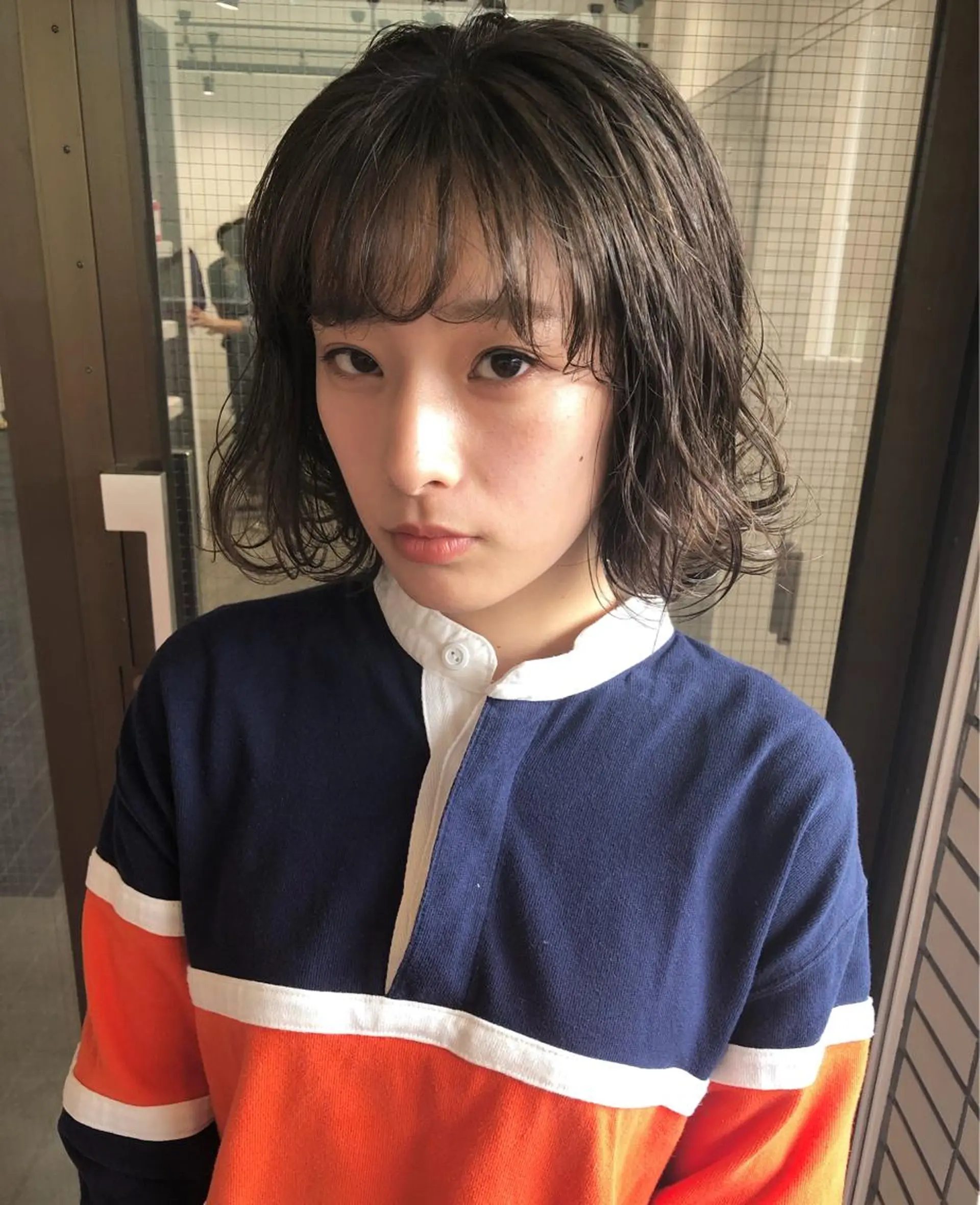 ミディアム カラー ブルーカラー ブルージュ 🤍2nd🤍田所 美希のヘアスタイル